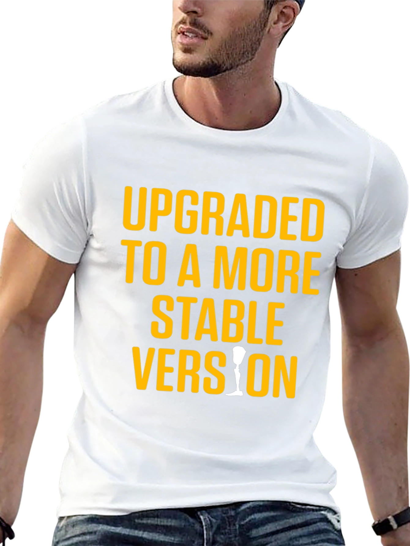 Upgraded Stable Version Graphic Tee - Black