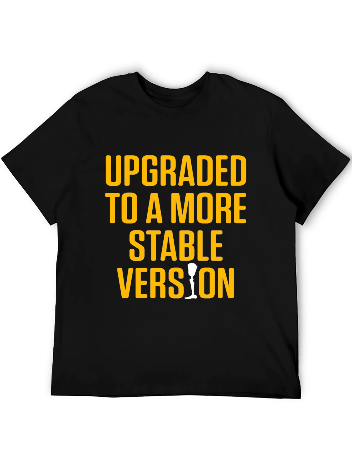 Upgraded Stable Version Graphic Tee - Black