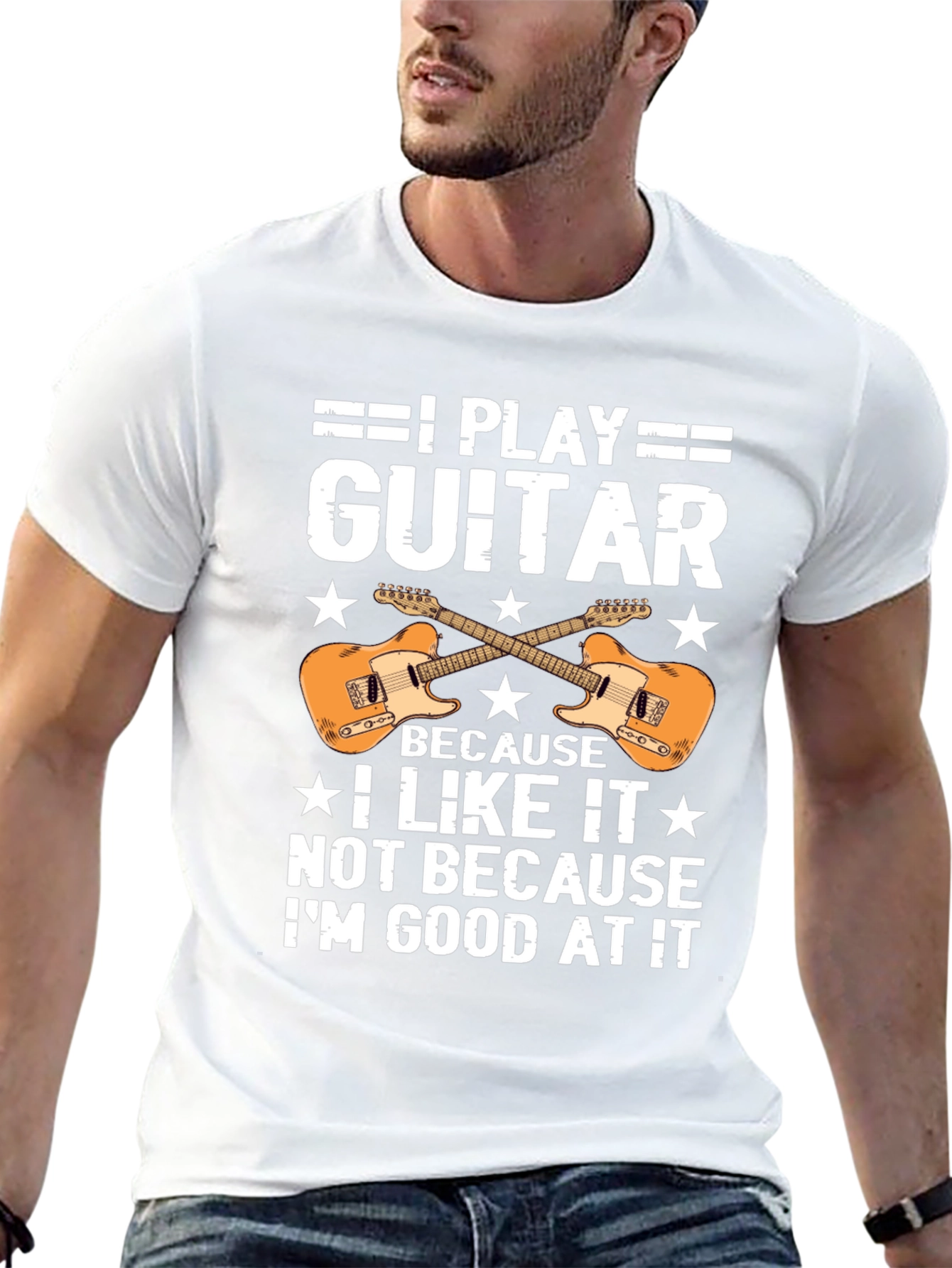 I Play Guitar T-Shirt - Musician Graphic Tee