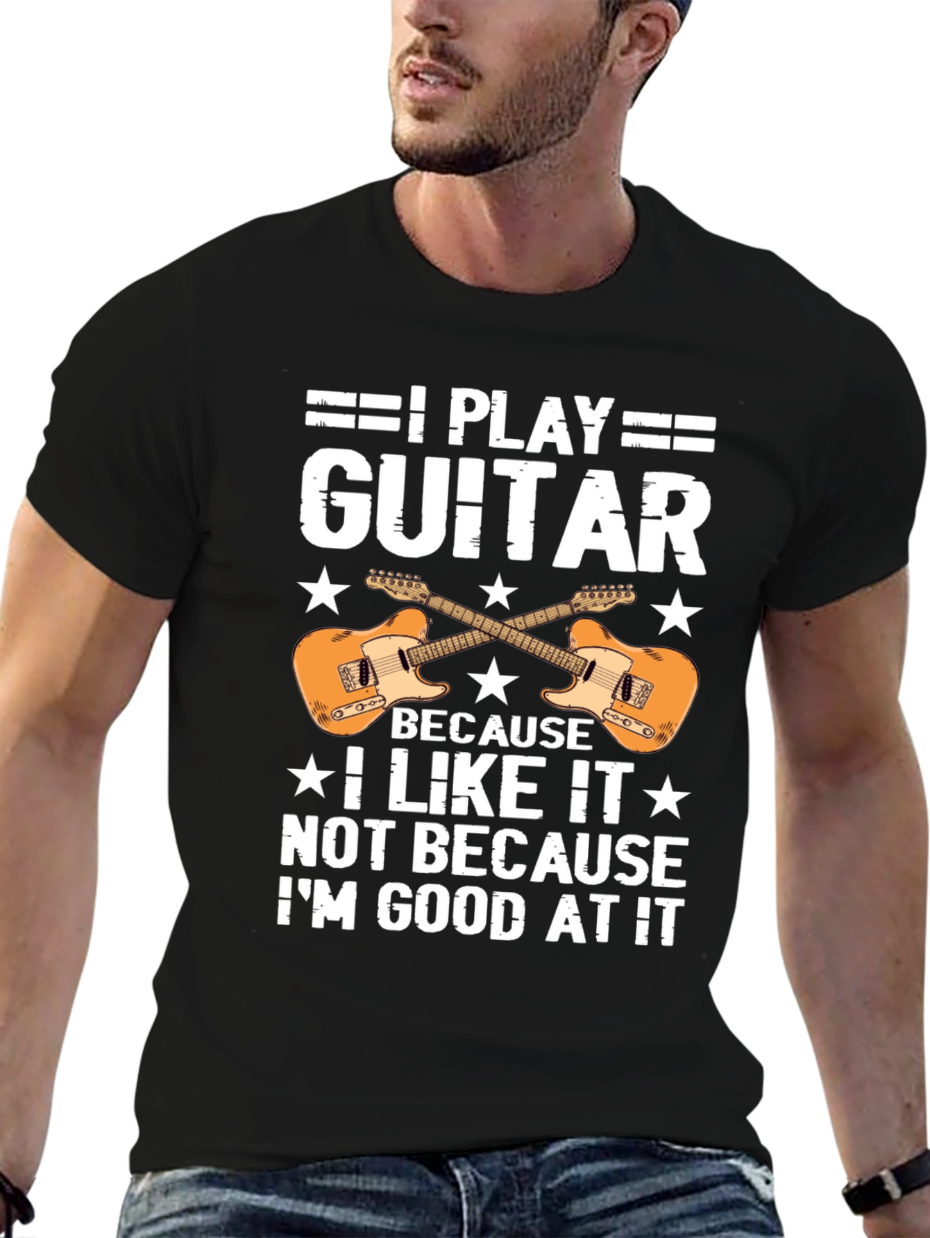 I Play Guitar T-Shirt - Musician Graphic Tee