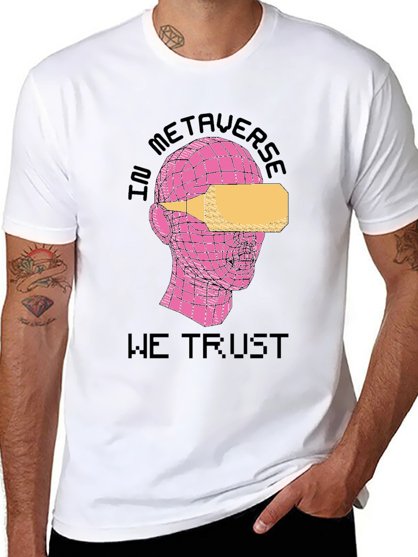 In Metaverse We Trust Black T-Shirt