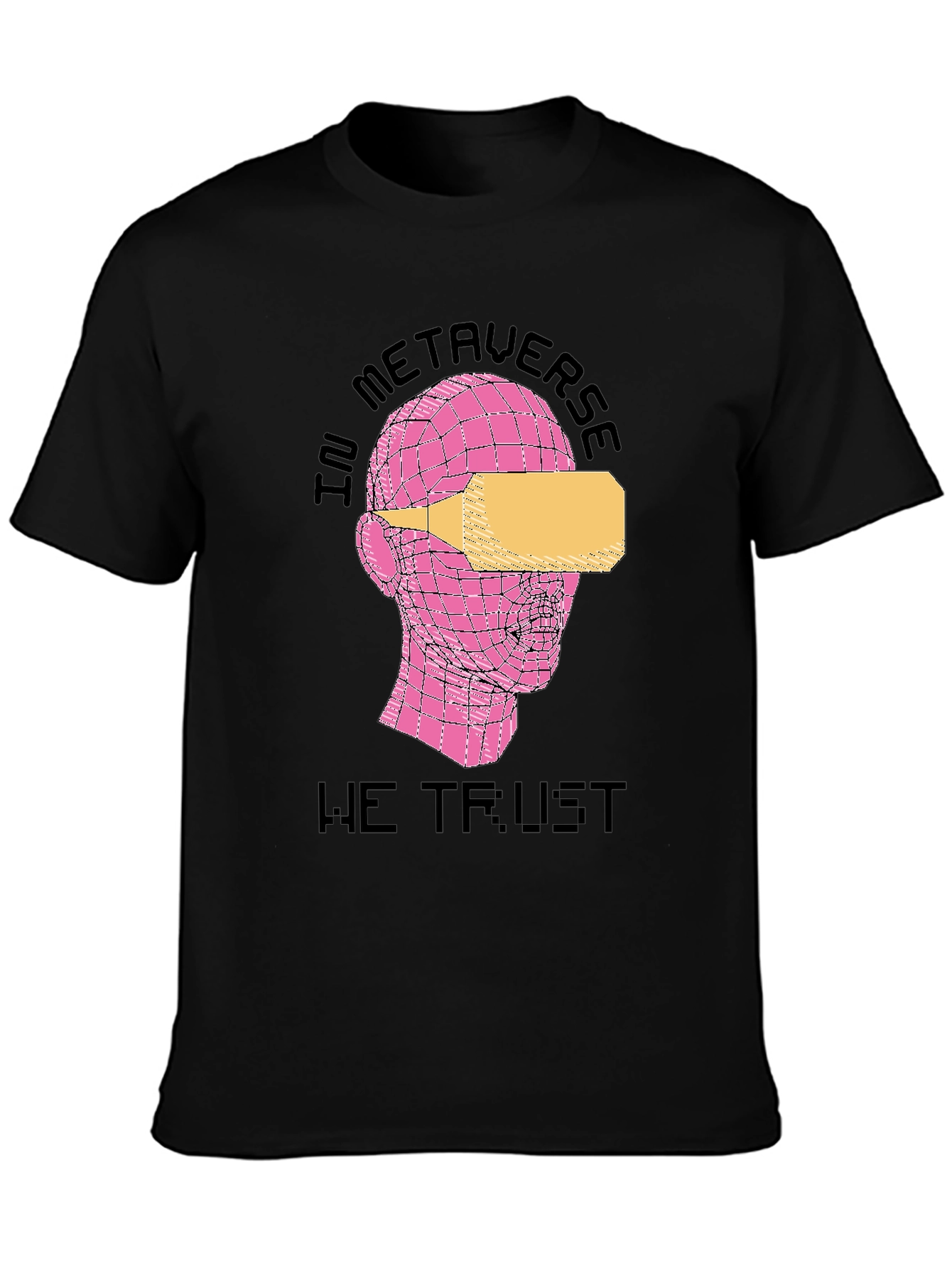 In Metaverse We Trust Black T-Shirt