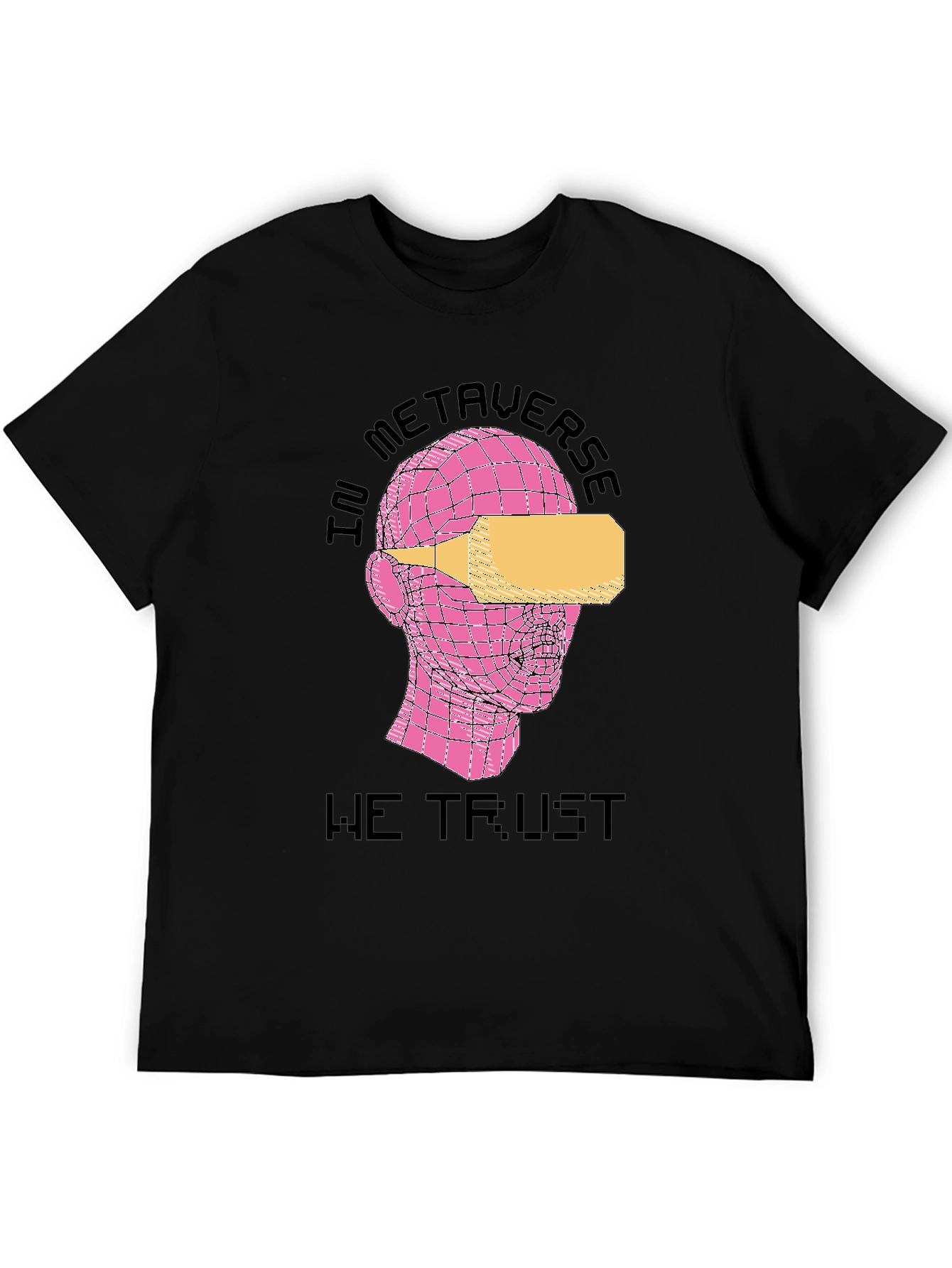 In Metaverse We Trust Black T-Shirt