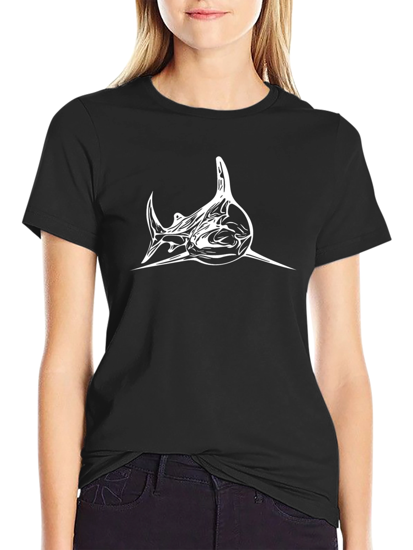 Cool Shark Graphic Black T-Shirt for Men