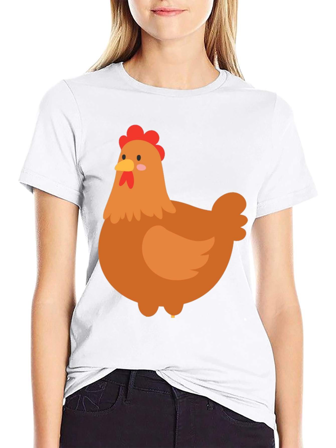 Funny Chicken Graphic Tee - Soft Cotton T-Shirt