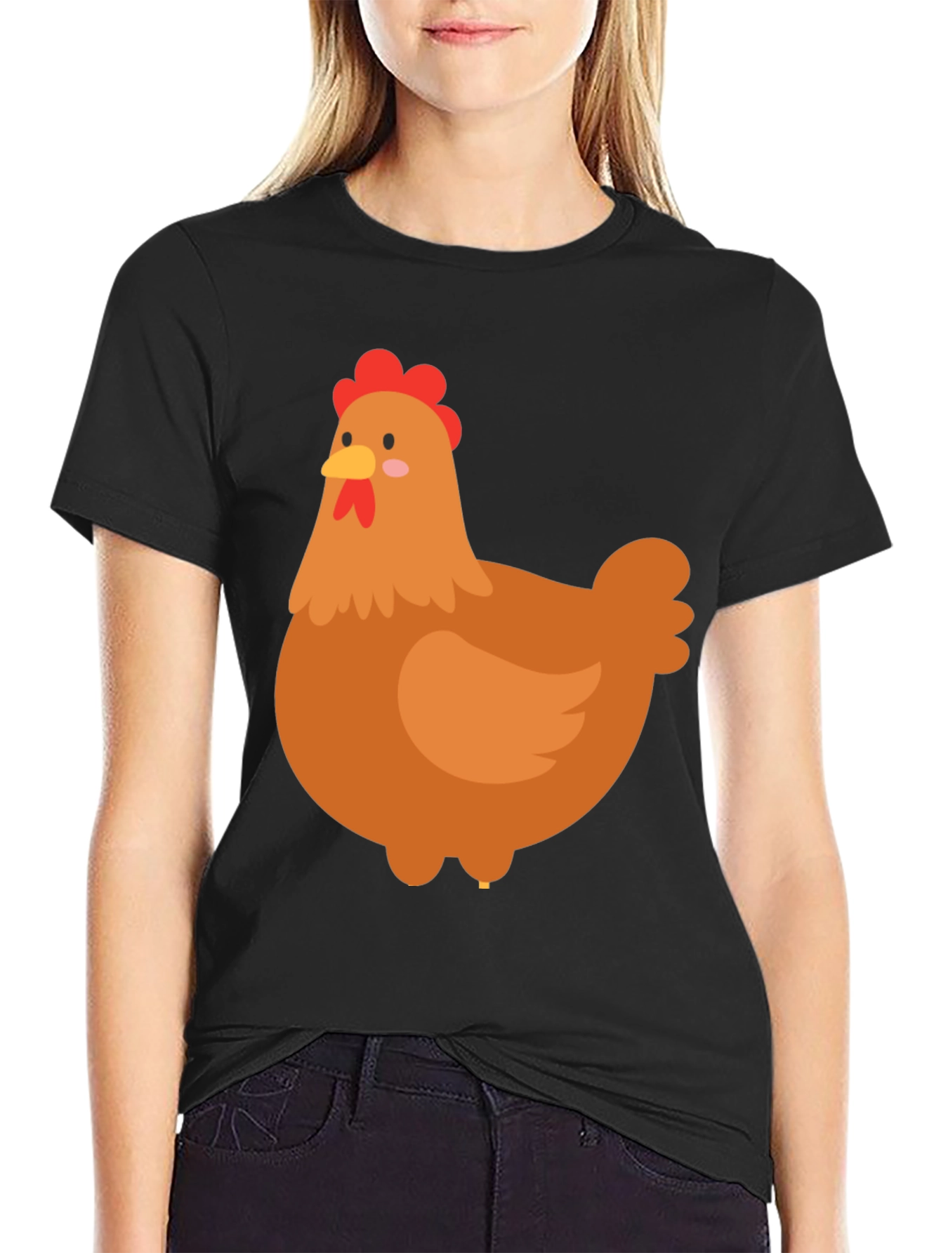 Funny Chicken Graphic Tee - Soft Cotton T-Shirt