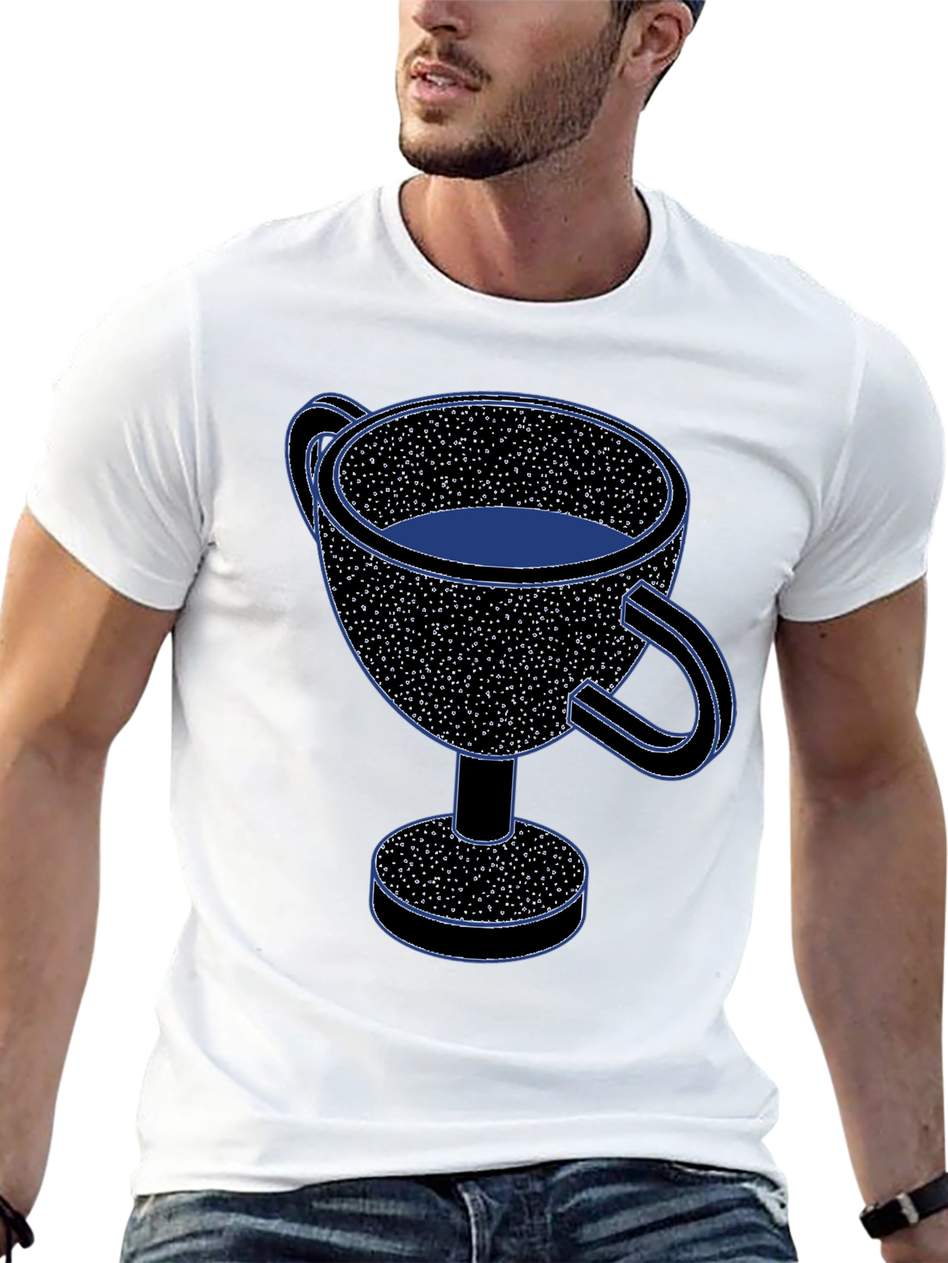 Trophy Cup Graphic Tee - Black