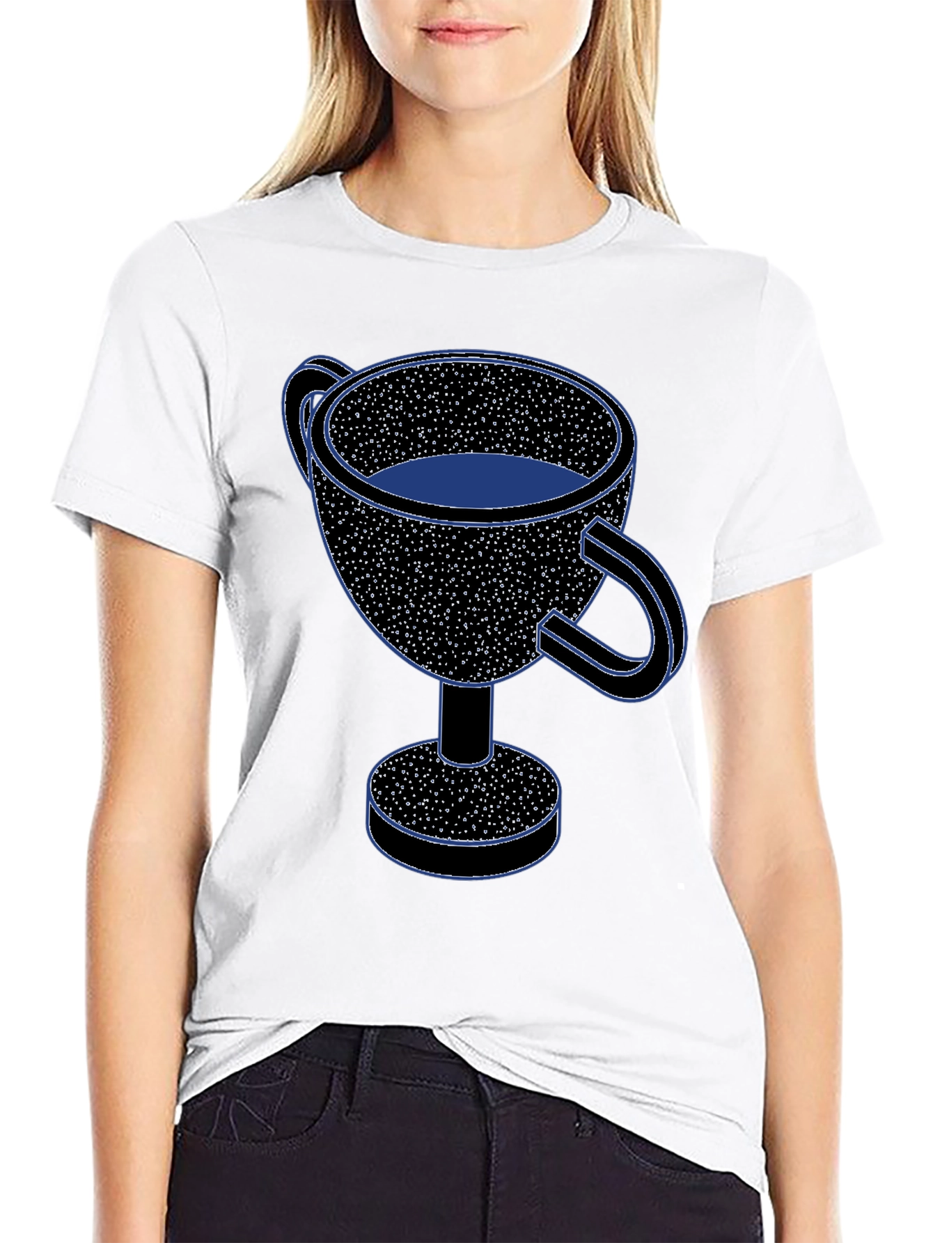 Trophy Cup Graphic Tee - Black