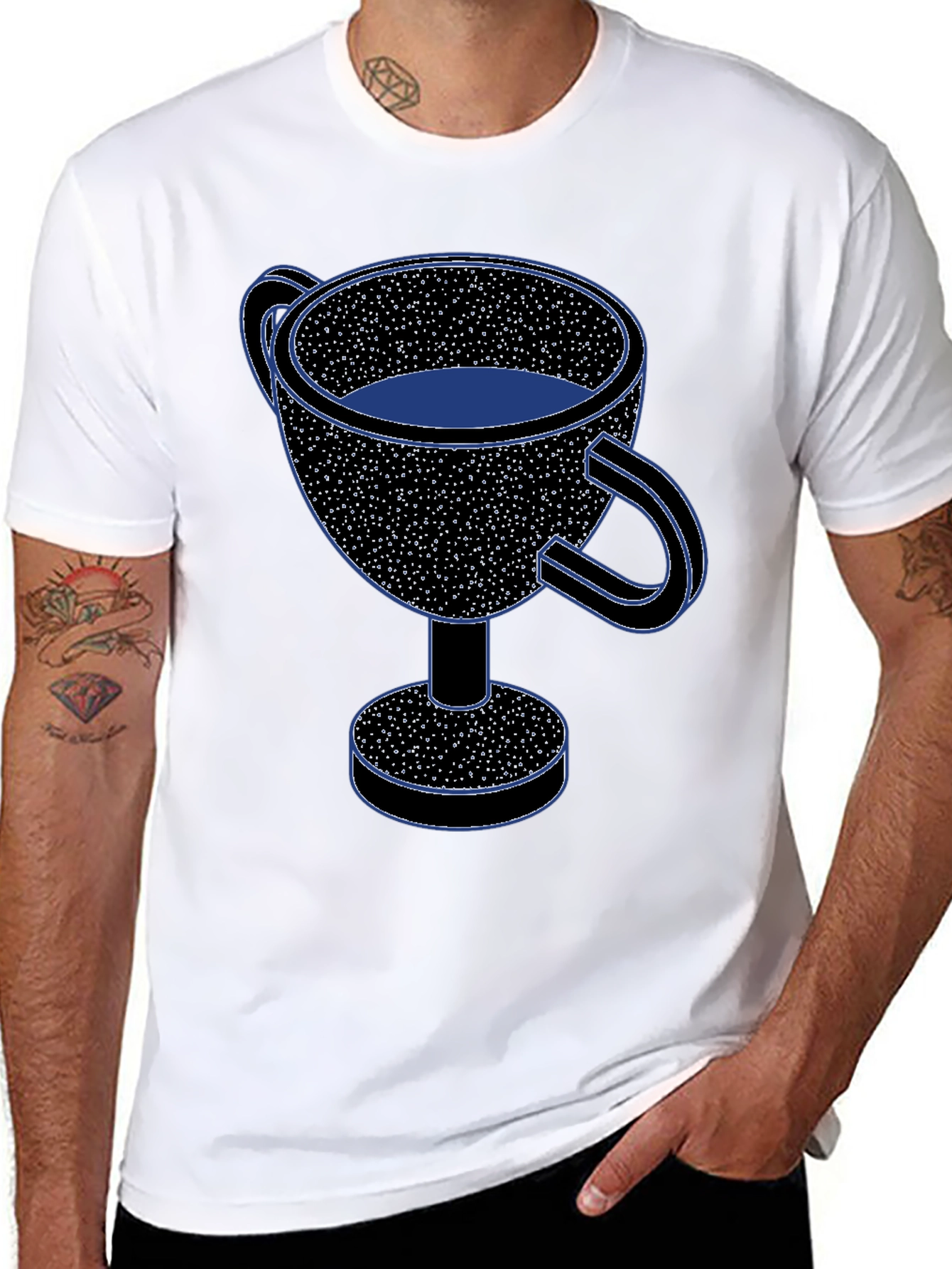 Trophy Cup Graphic Tee - Black