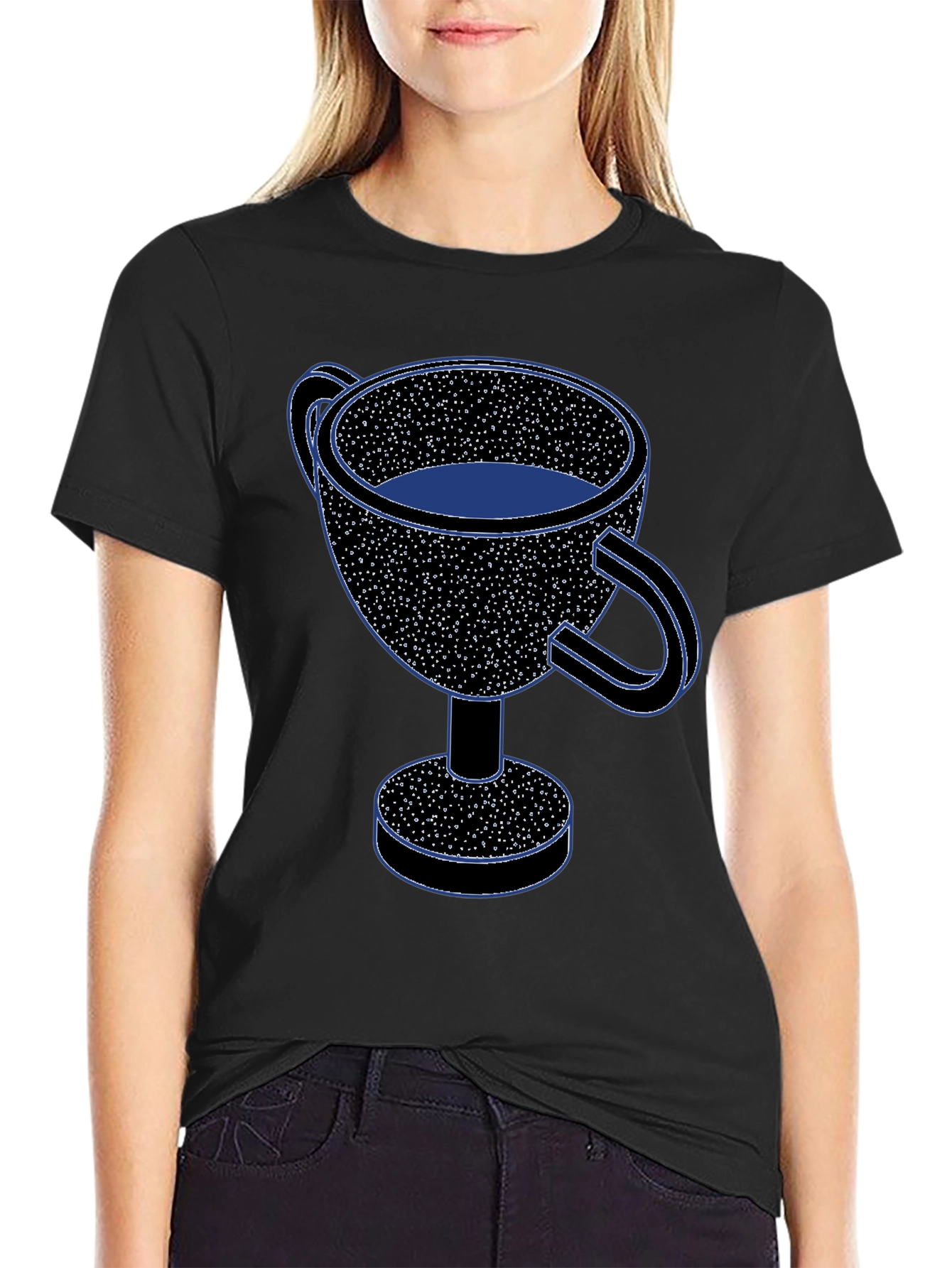 Trophy Cup Graphic Tee - Black