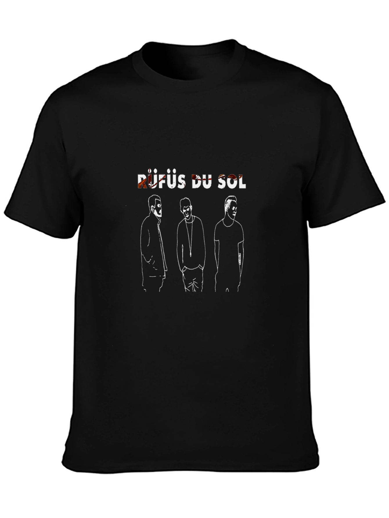 Rufus Du Sol T-Shirt - Mens Black Graphic Tee