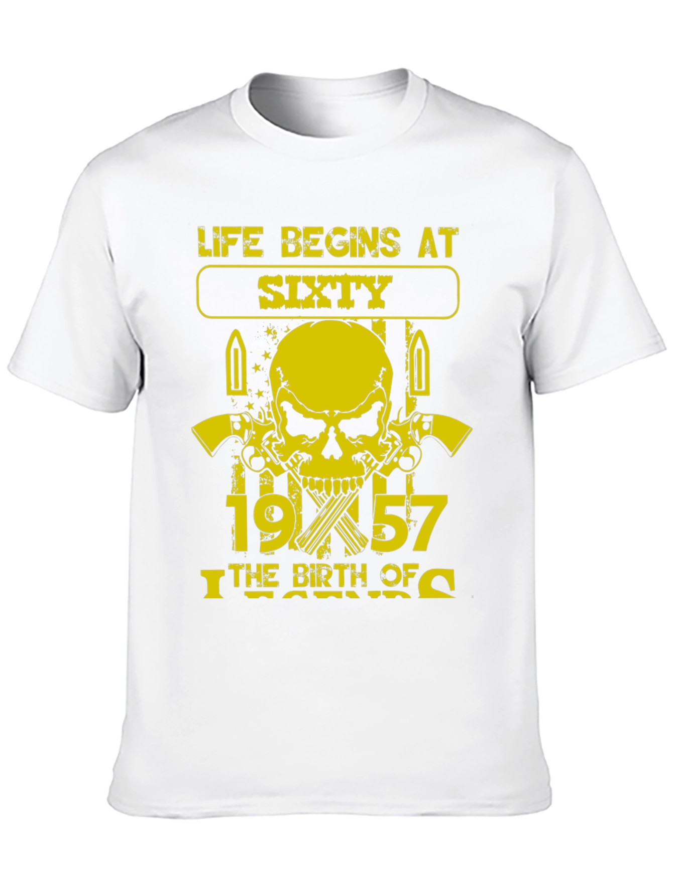 Life Begins at Sixty 1957 Birthday T-Shirt