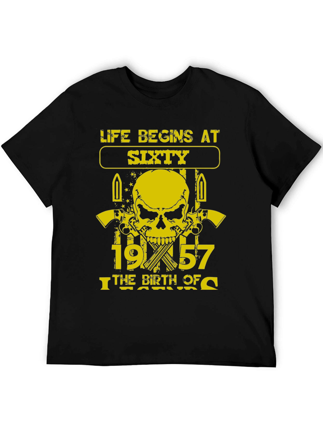 Life Begins at Sixty 1957 Birthday T-Shirt