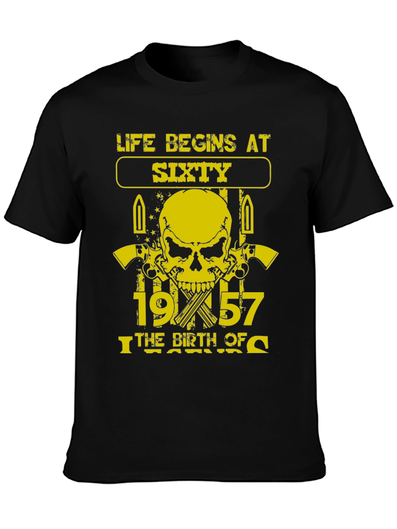 Life Begins at Sixty 1957 Birthday T-Shirt