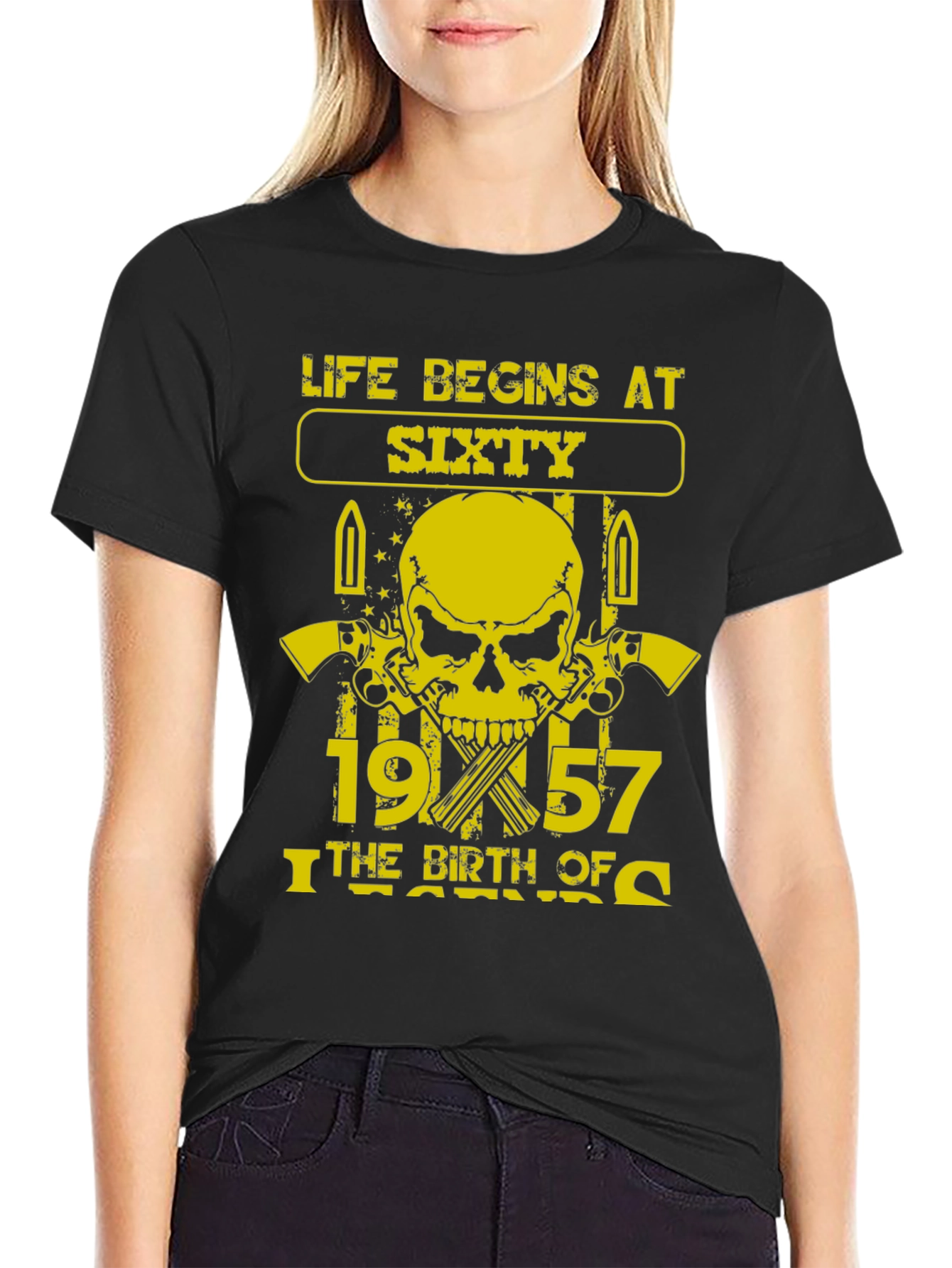 Life Begins at Sixty 1957 Birthday T-Shirt