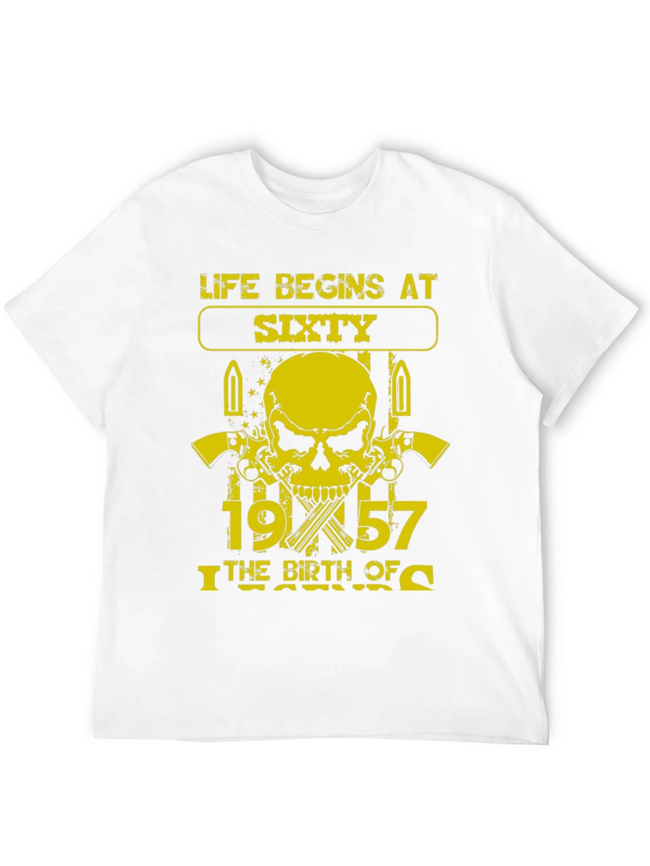 Life Begins at Sixty 1957 Birthday T-Shirt