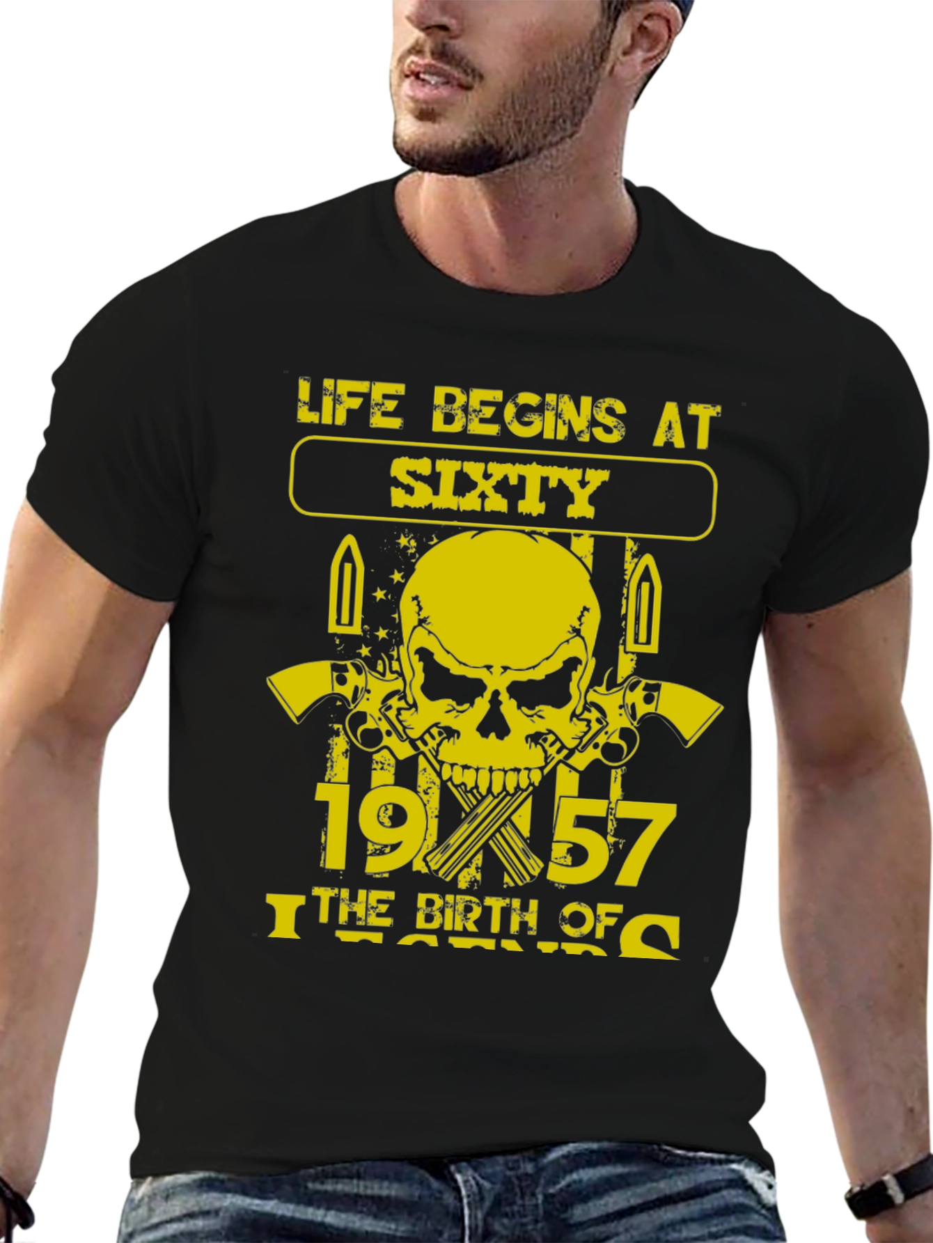 Life Begins at Sixty 1957 Birthday T-Shirt