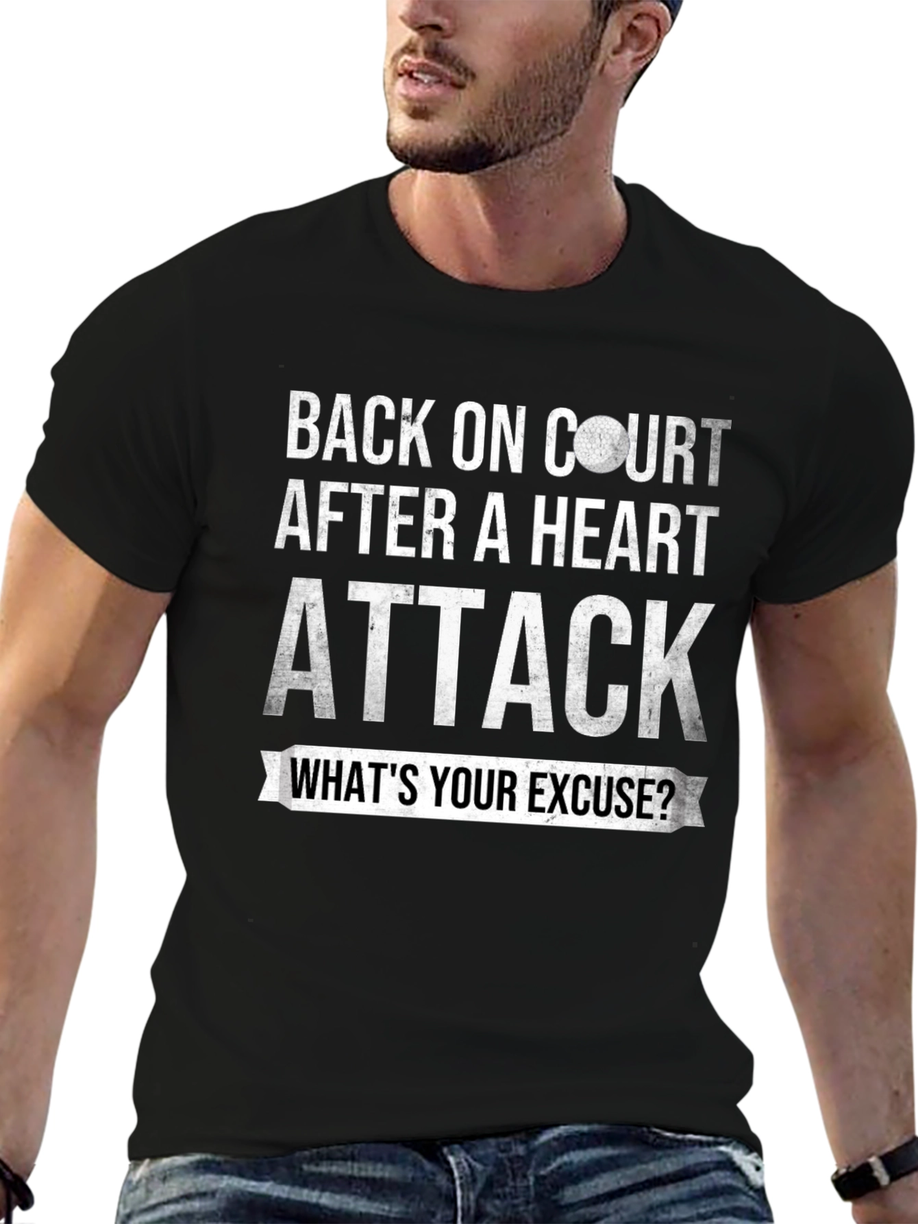 Back on Court Heart Attack T-Shirt