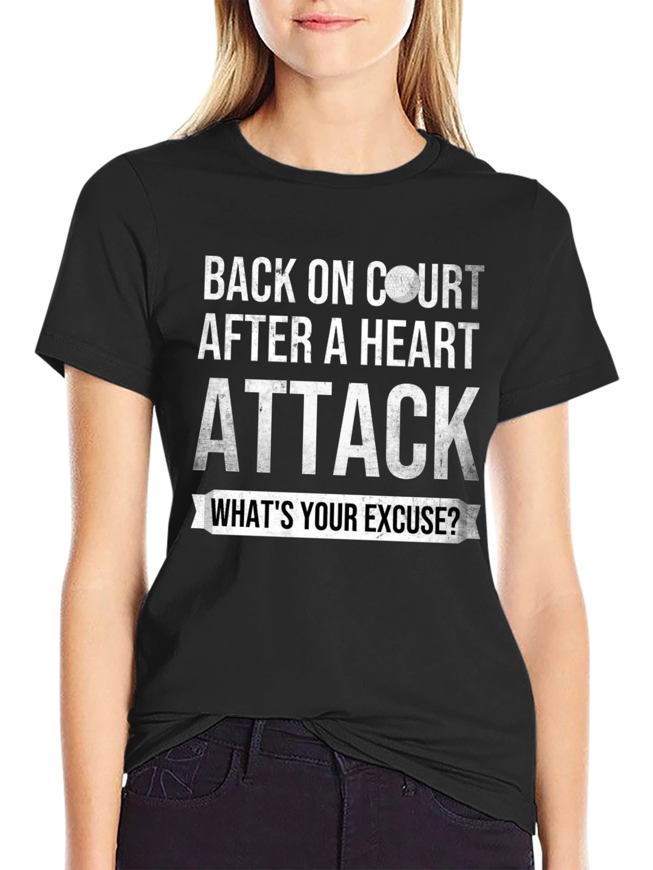 Back on Court Heart Attack T-Shirt
