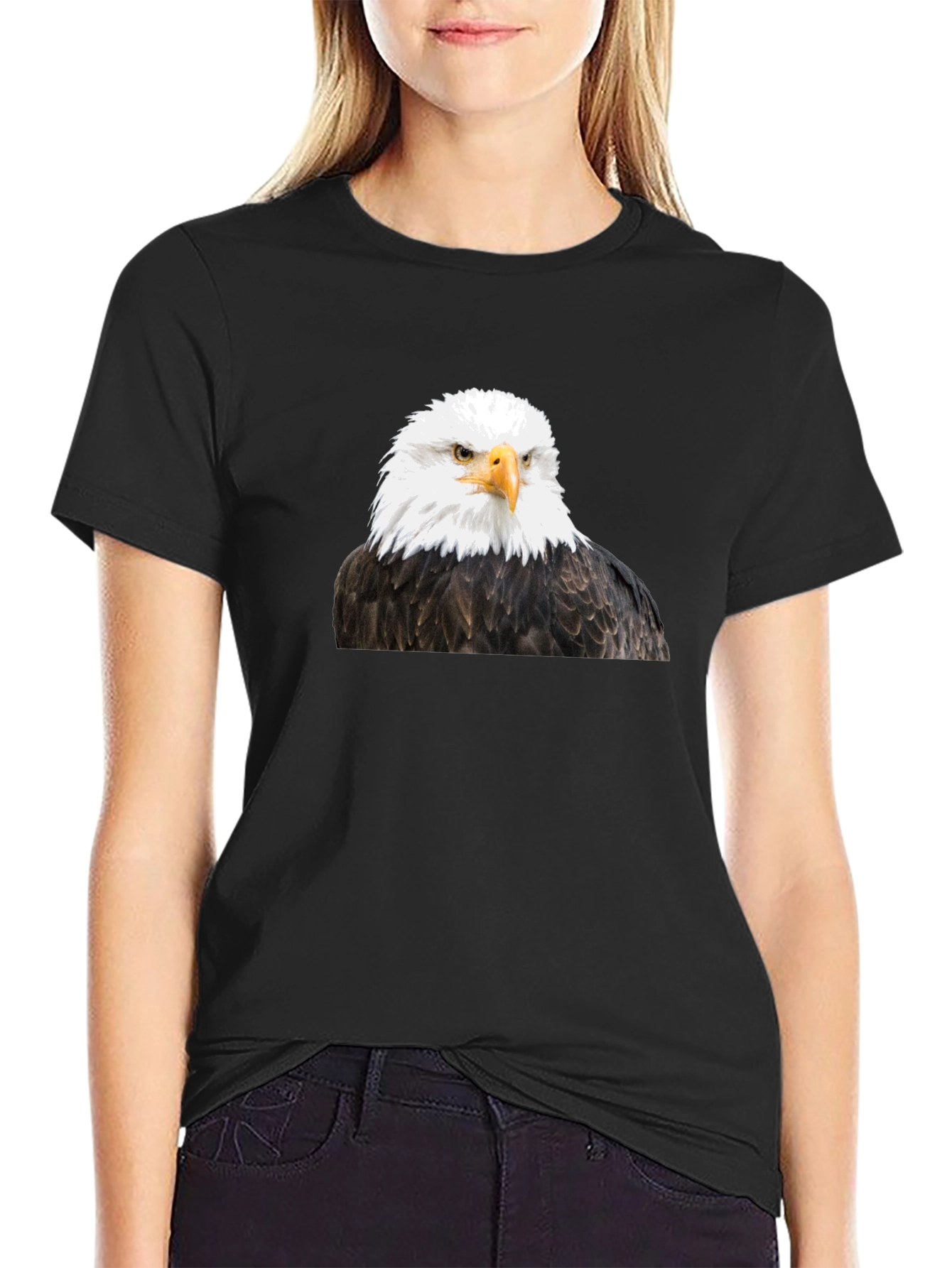 Bold Eagle Graphic Tee - Mens Black T-Shirt