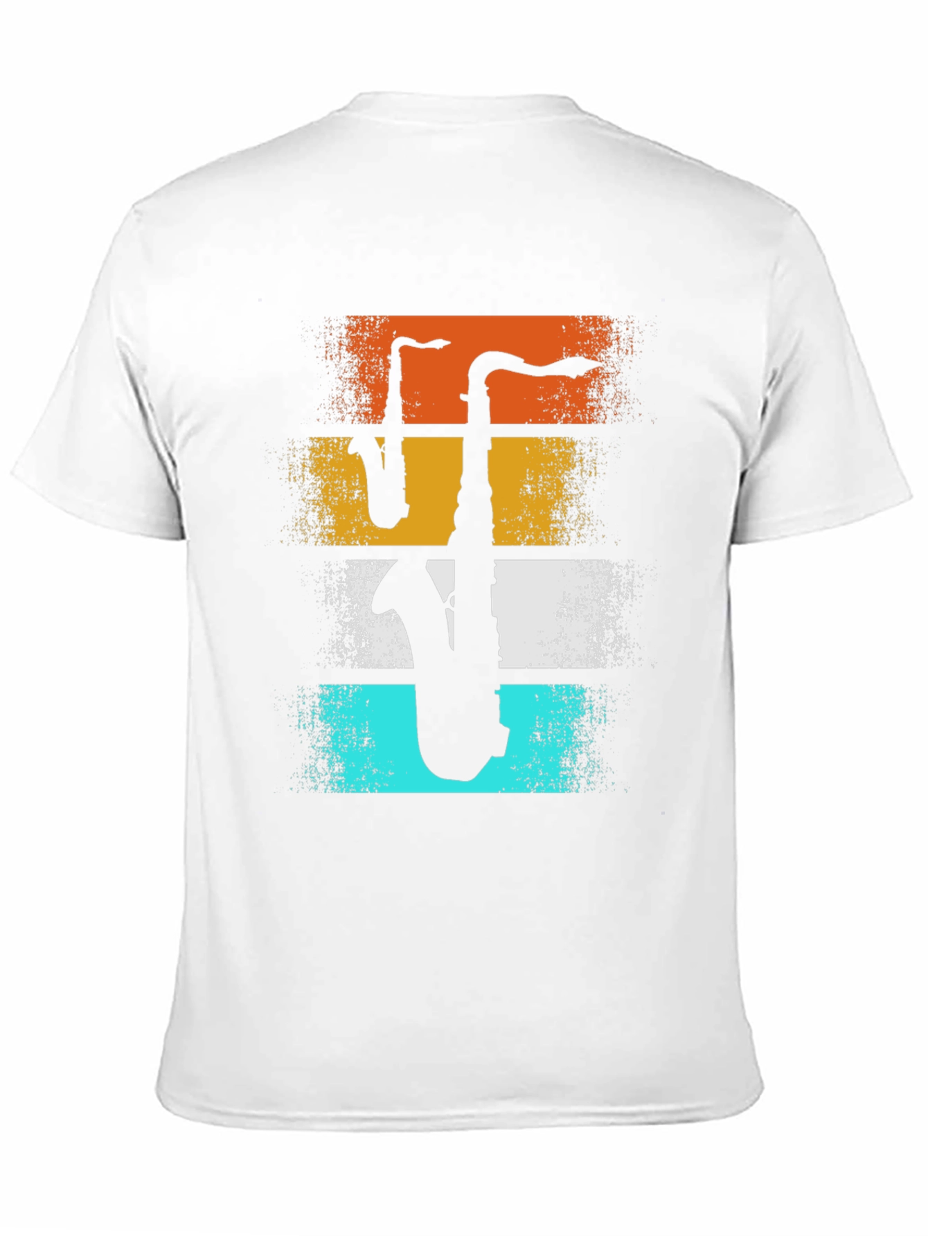 Retro Saxophone Graphic T-Shirt - Musical Instrument Tee