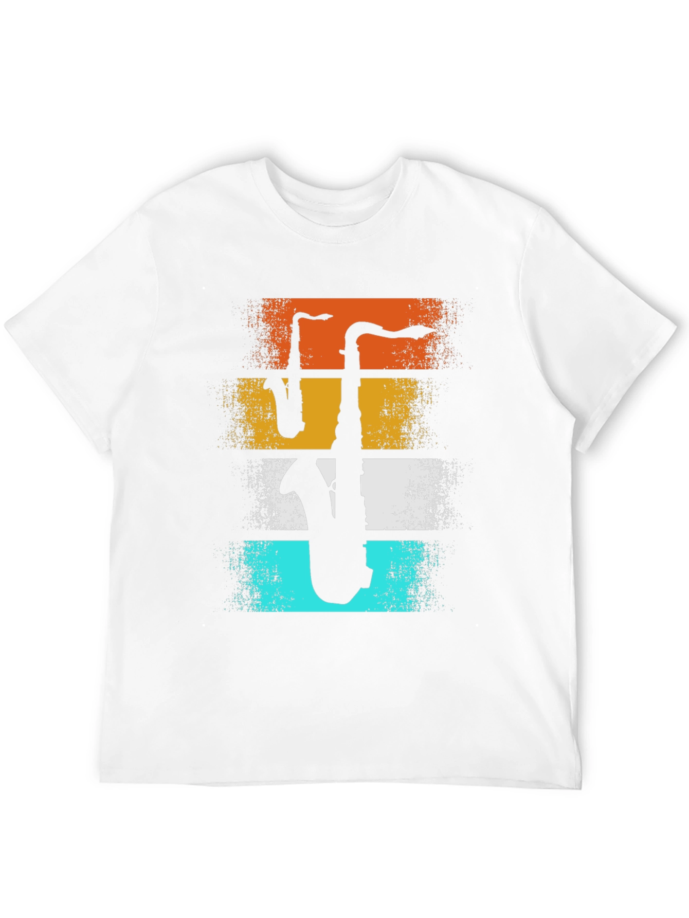Retro Saxophone Graphic T-Shirt - Musical Instrument Tee
