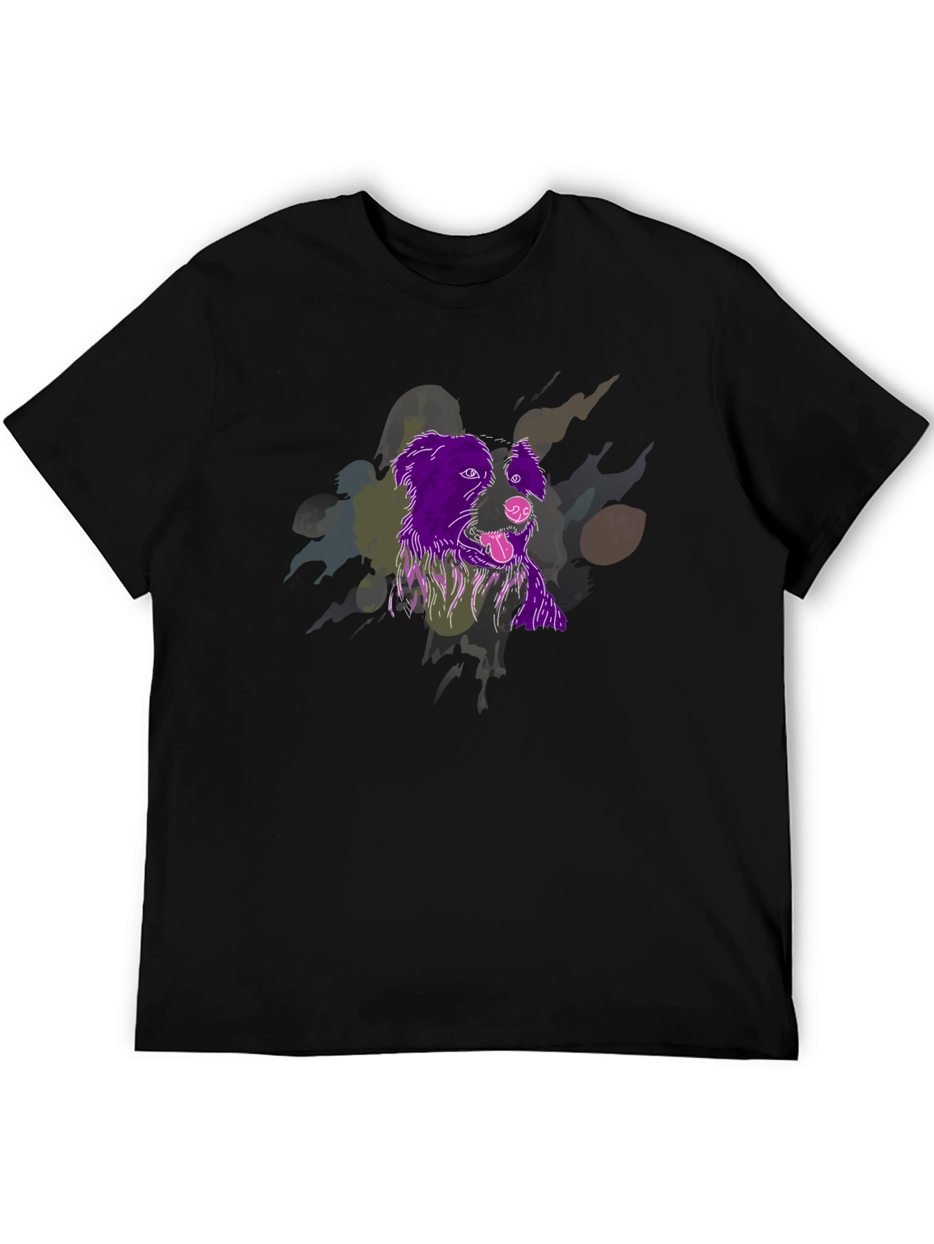 Dog Graphic Tee - Unique Artistic Design