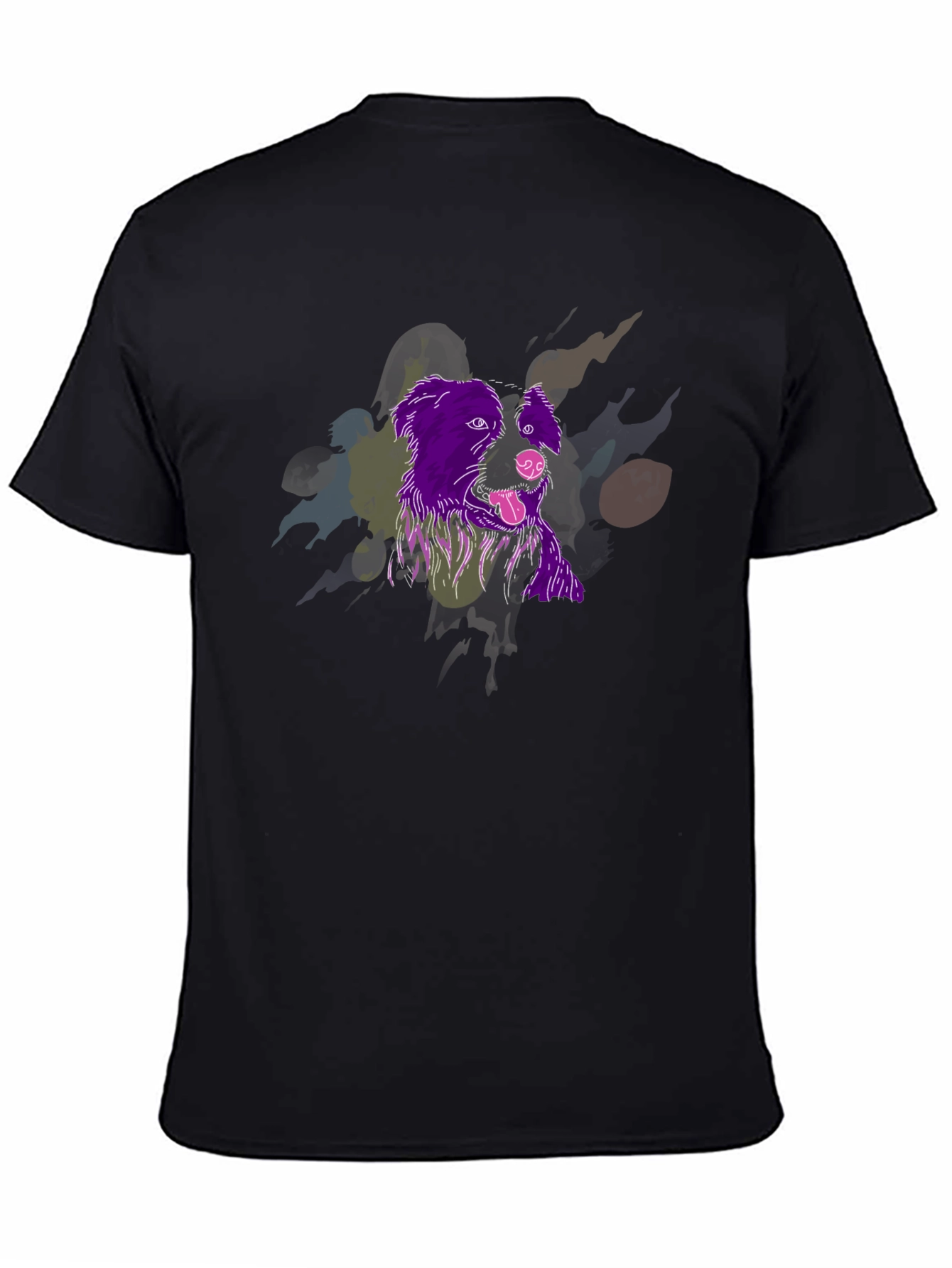 Dog Graphic Tee - Unique Artistic Design