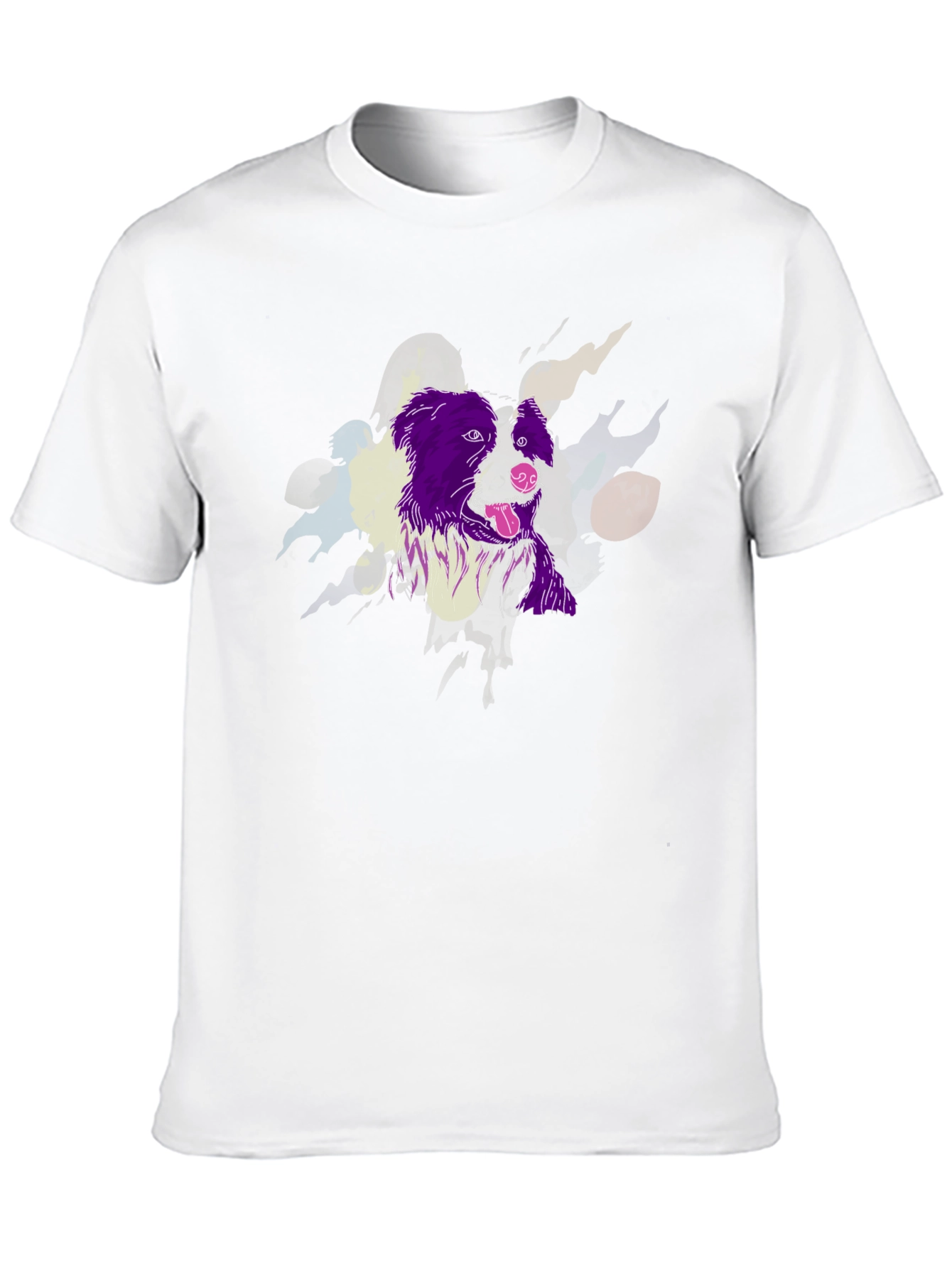 Dog Graphic Tee - Unique Artistic Design