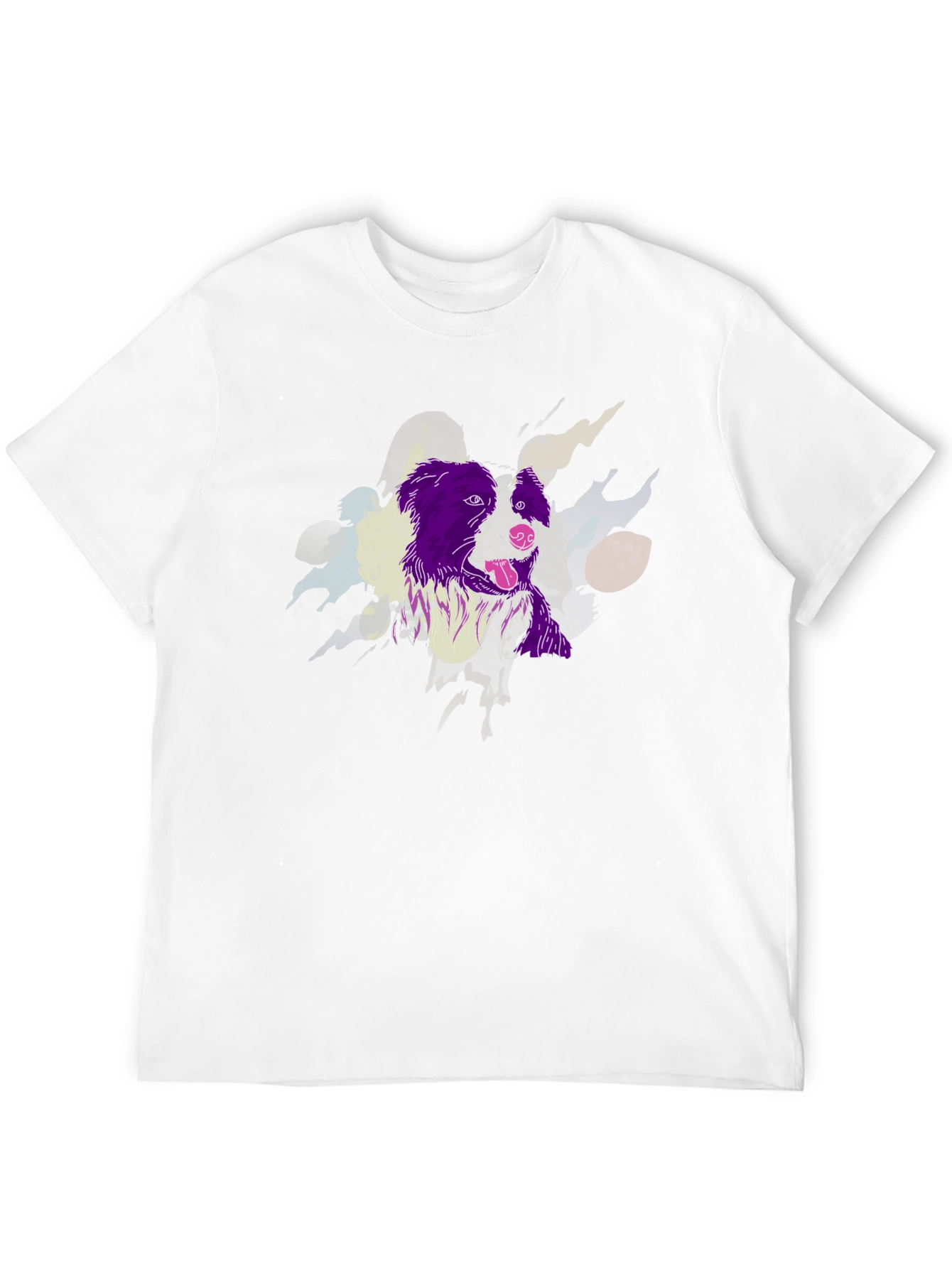 Dog Graphic Tee - Unique Artistic Design