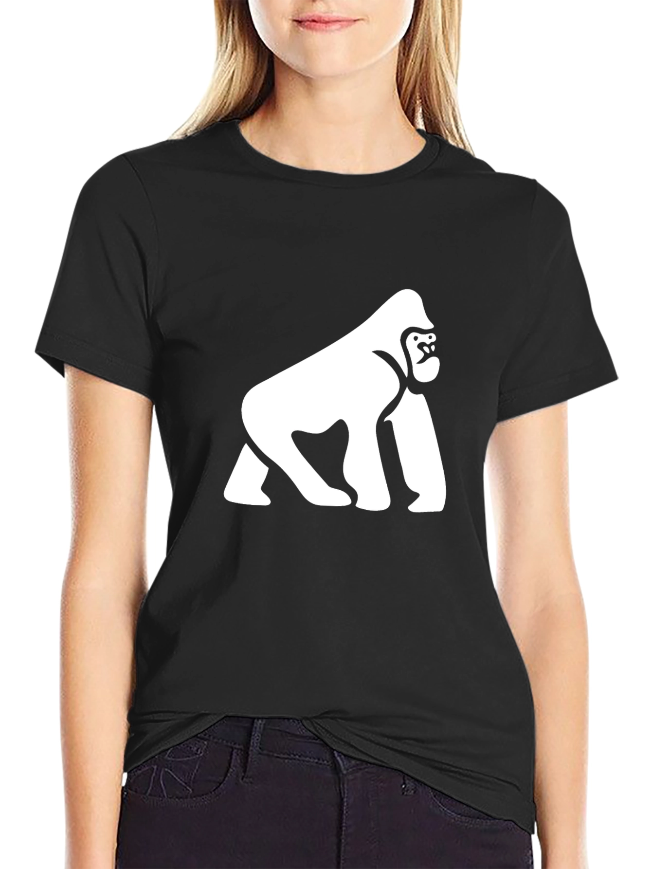 Gorilla Graphic Tee - Black Cotton