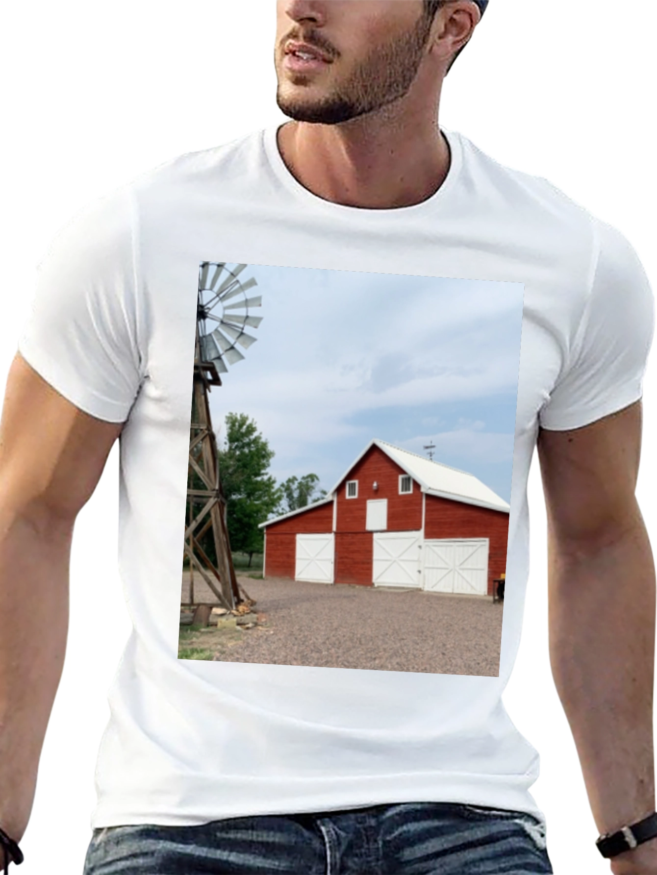 Barn Scene Graphic Tee
