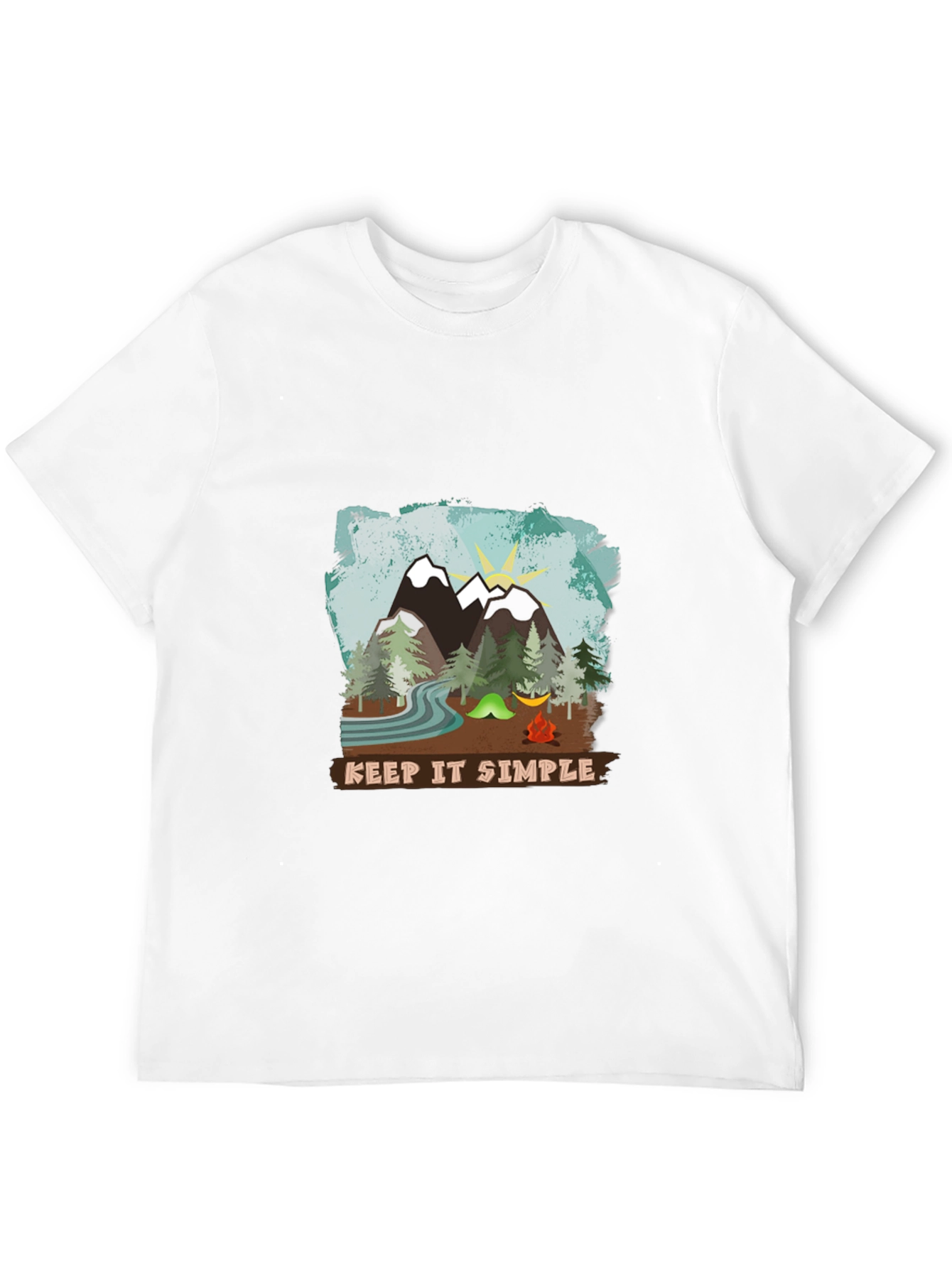 Keep It Simple Camping T-Shirt - Nature Adventure Tee