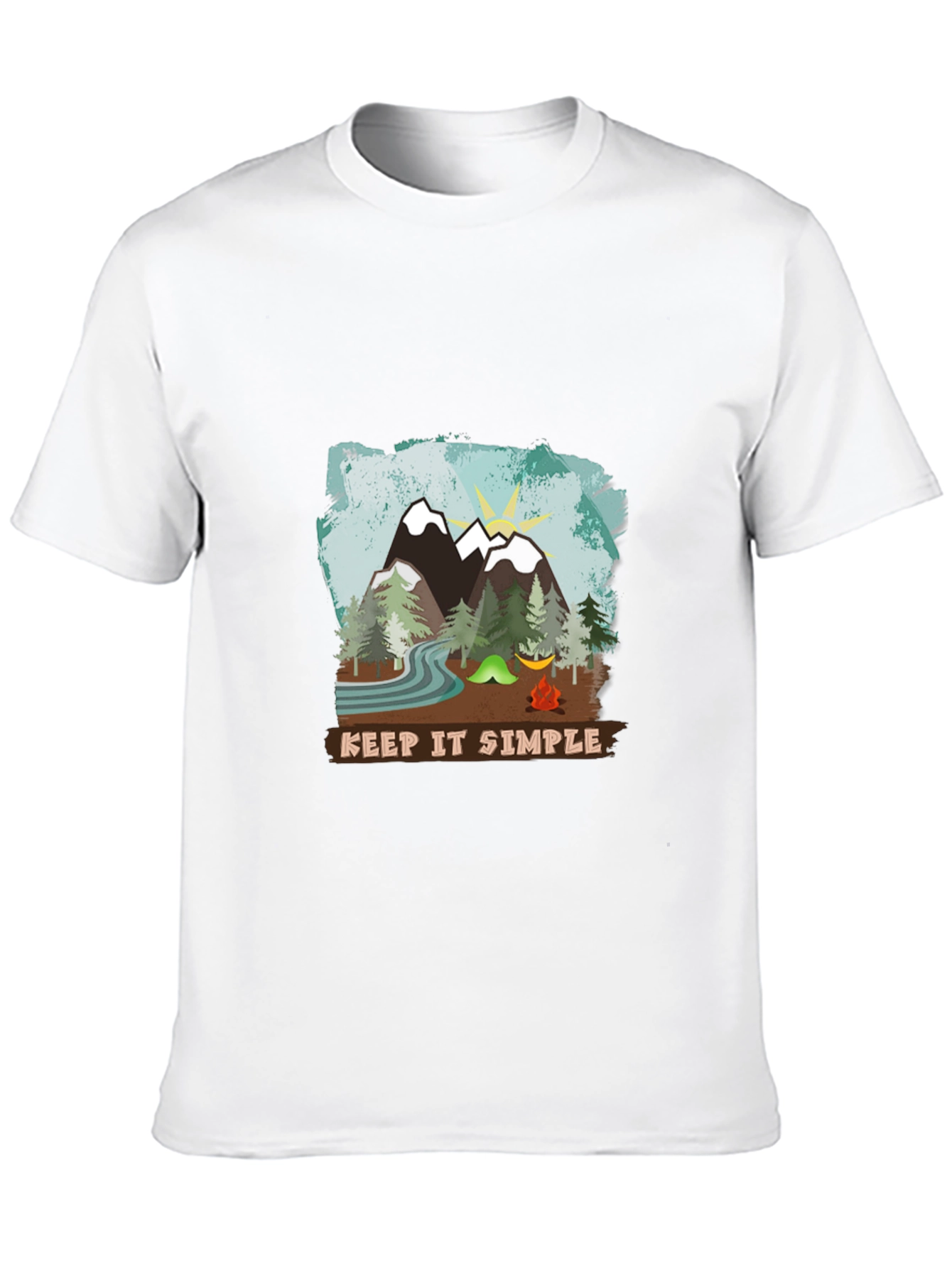 Keep It Simple Camping T-Shirt - Nature Adventure Tee