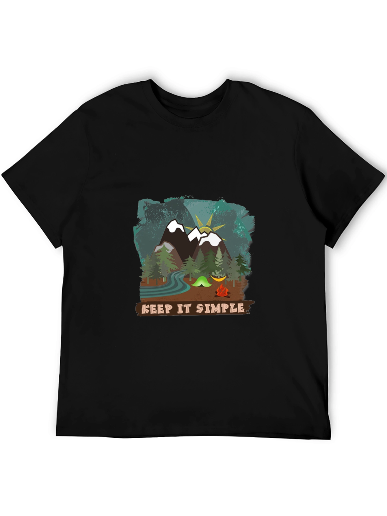 Keep It Simple Camping T-Shirt - Nature Adventure Tee