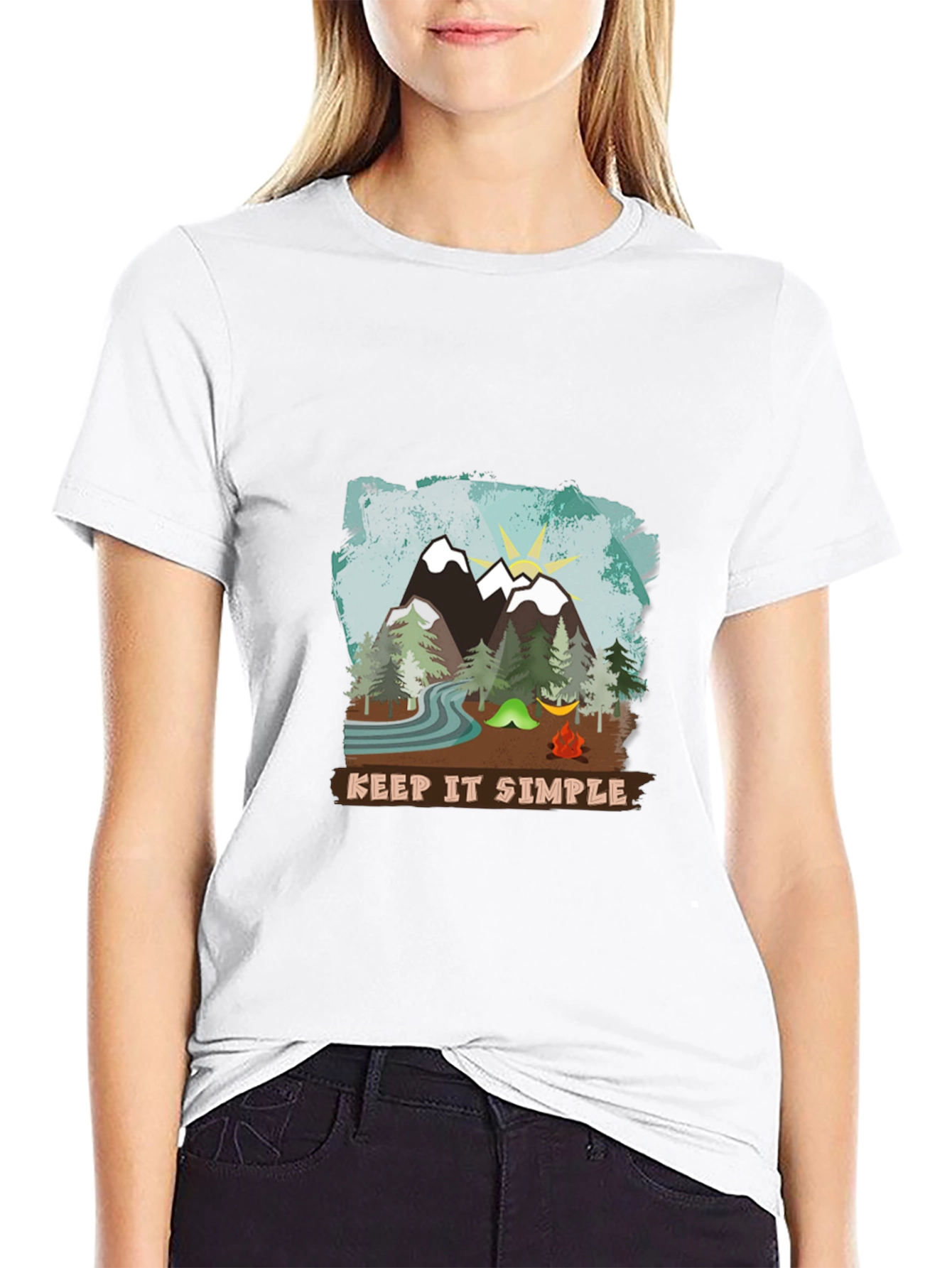 Keep It Simple Camping T-Shirt - Nature Adventure Tee