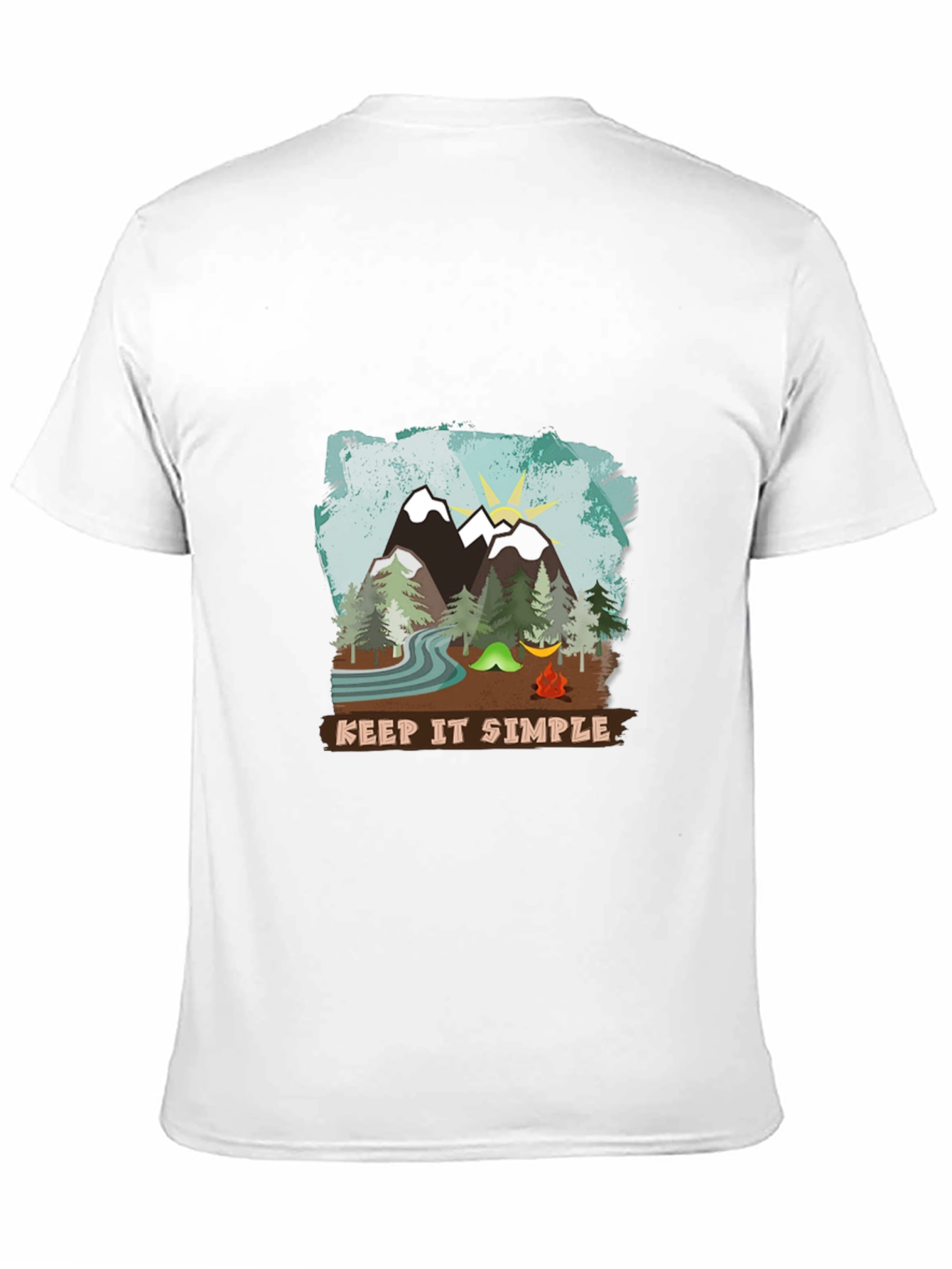 Keep It Simple Camping T-Shirt - Nature Adventure Tee