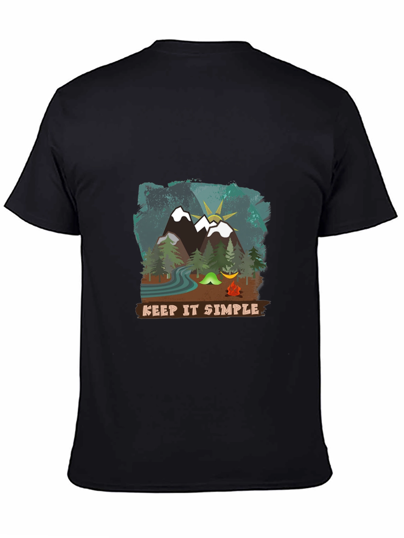 Keep It Simple Camping T-Shirt - Nature Adventure Tee