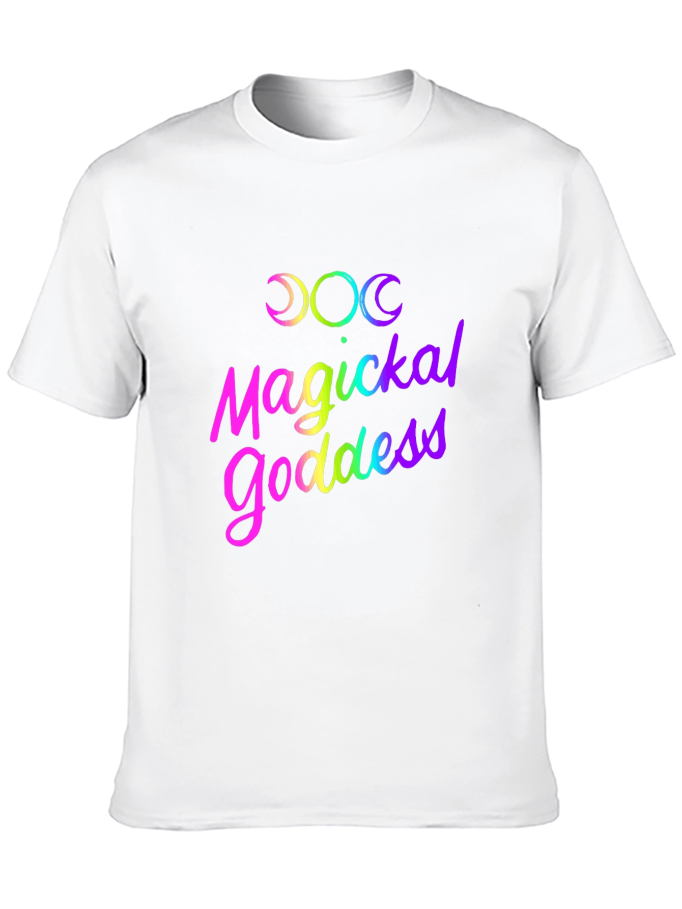 Magickal Goddess Rainbow Graphic T-Shirt