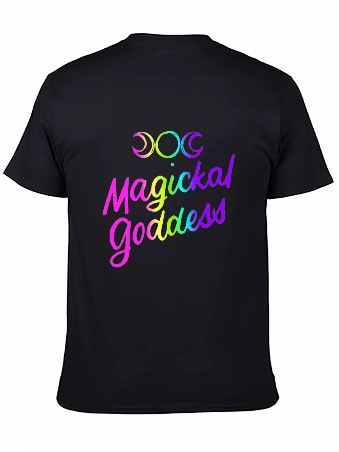 Magickal Goddess Rainbow Graphic T-Shirt