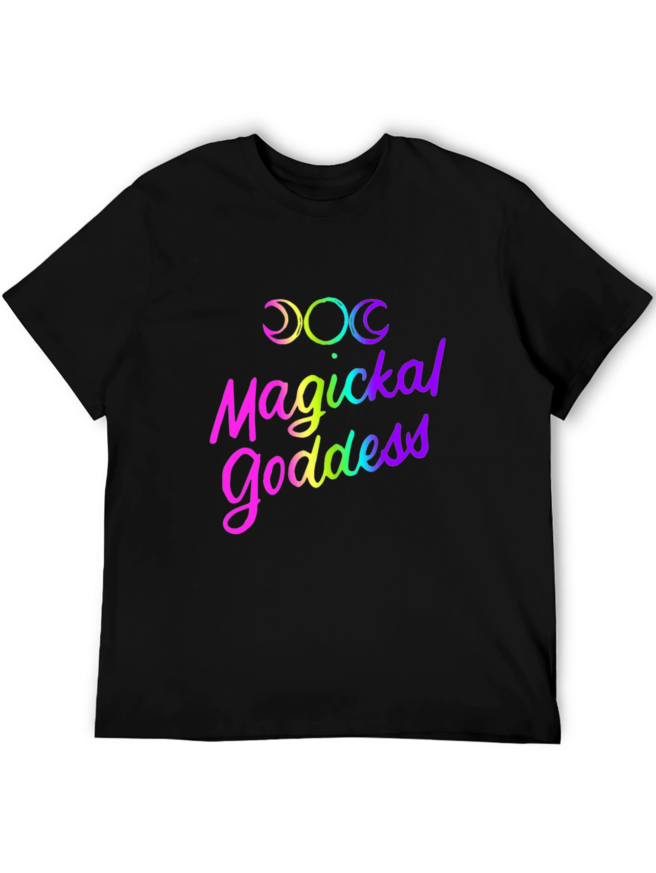 Magickal Goddess Rainbow Graphic T-Shirt