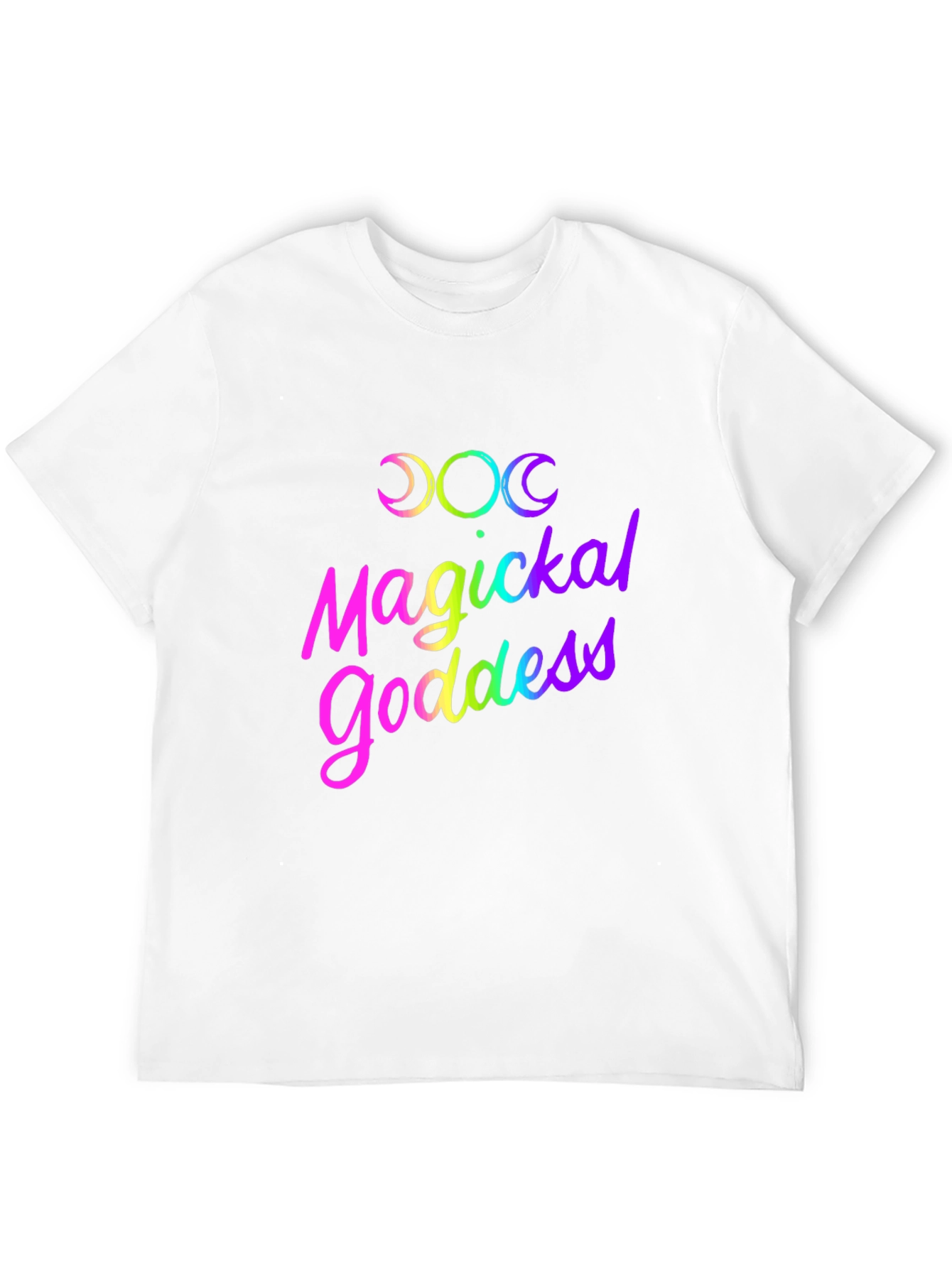 Magickal Goddess Rainbow Graphic T-Shirt