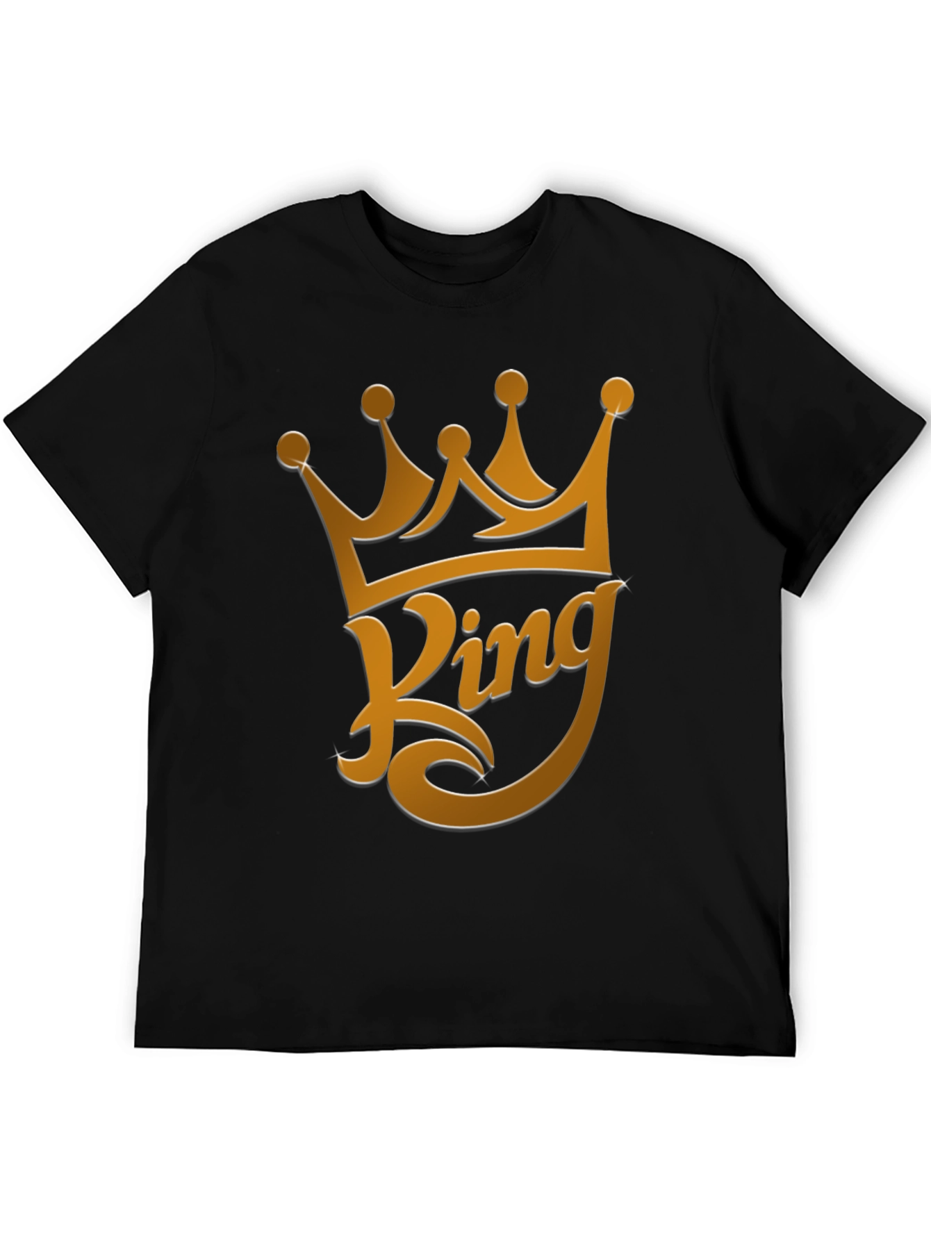 King Crown Graphic T-Shirt - Stylish Black Tee