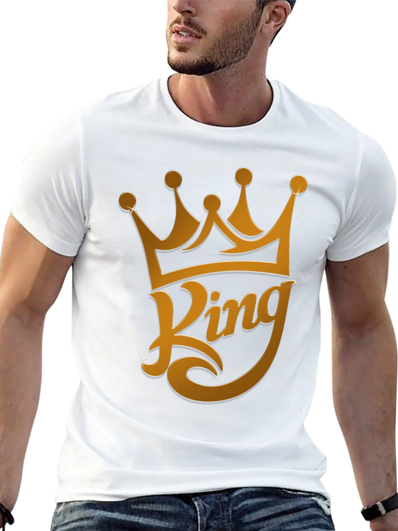 King Crown Graphic T-Shirt - Stylish Black Tee