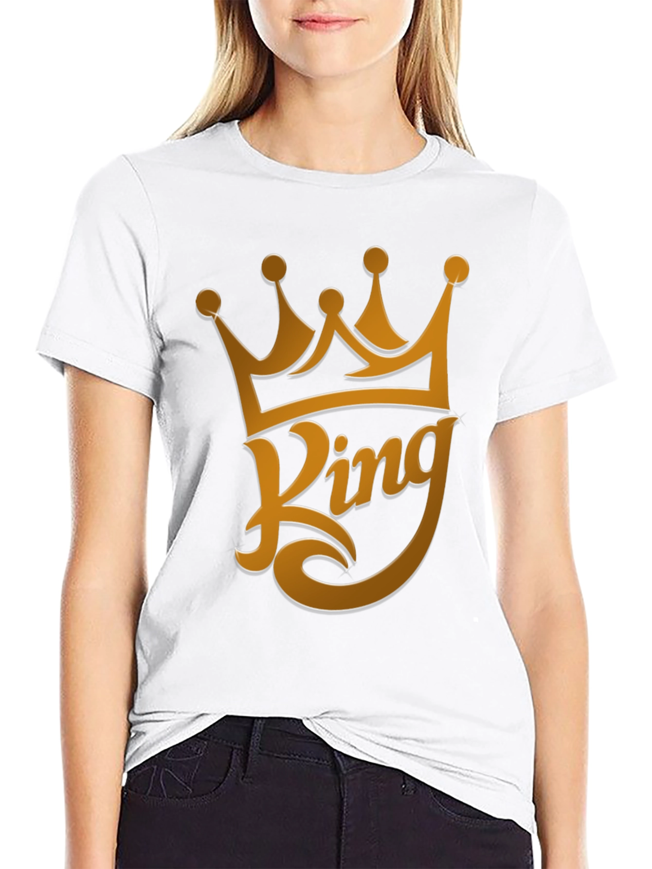 King Crown Graphic T-Shirt - Stylish Black Tee