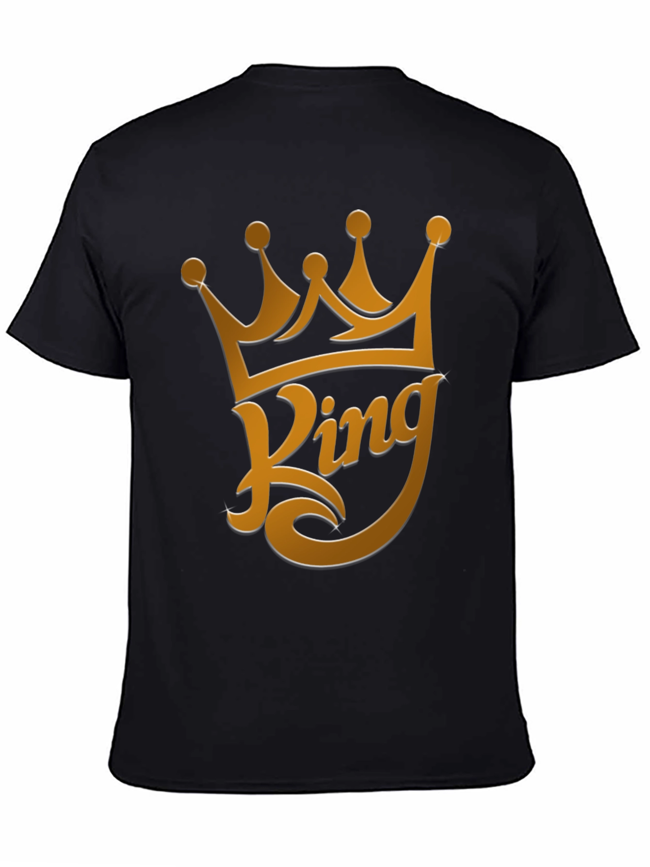 King Crown Graphic T-Shirt - Stylish Black Tee