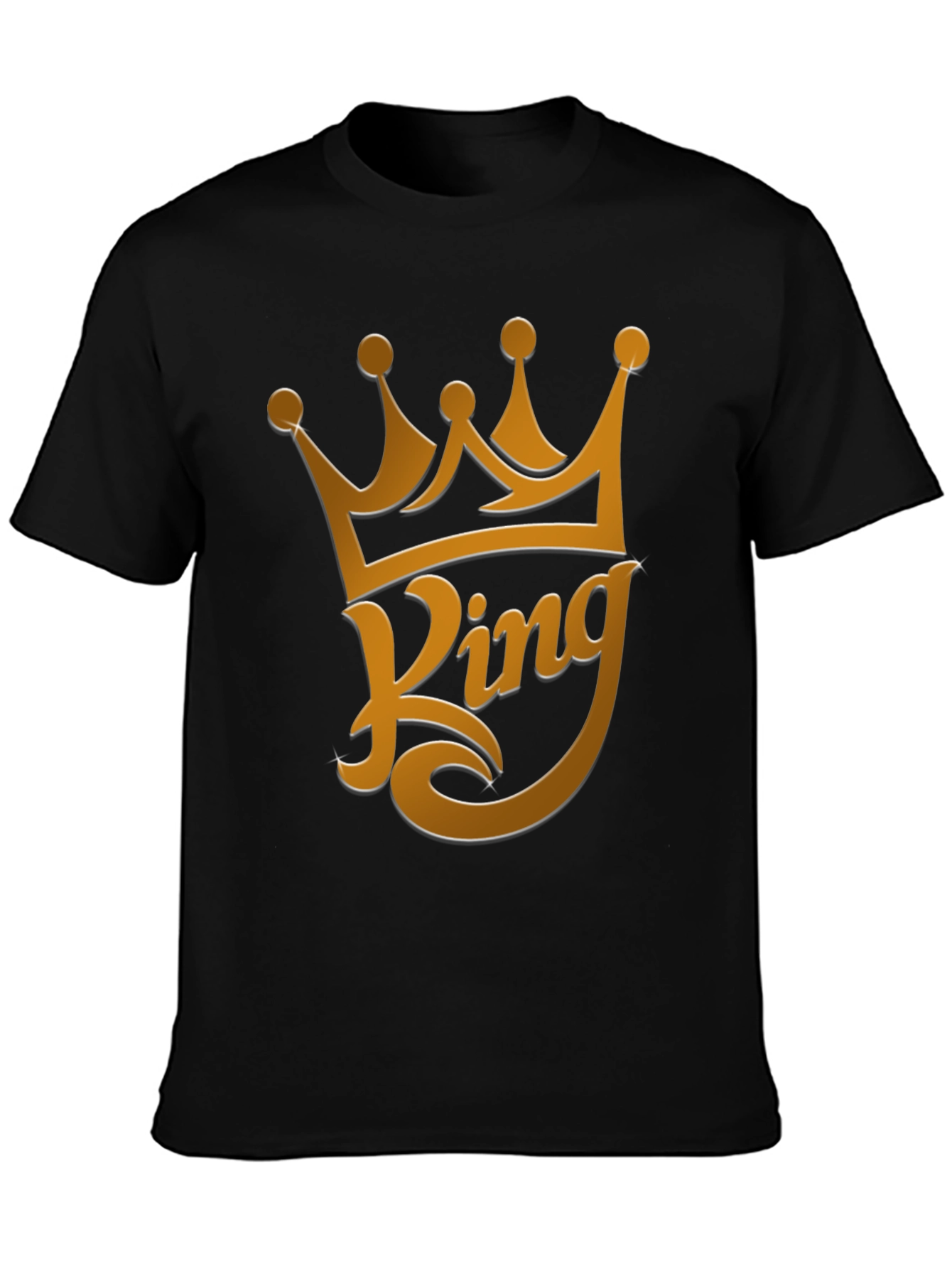 King Crown Graphic T-Shirt - Stylish Black Tee