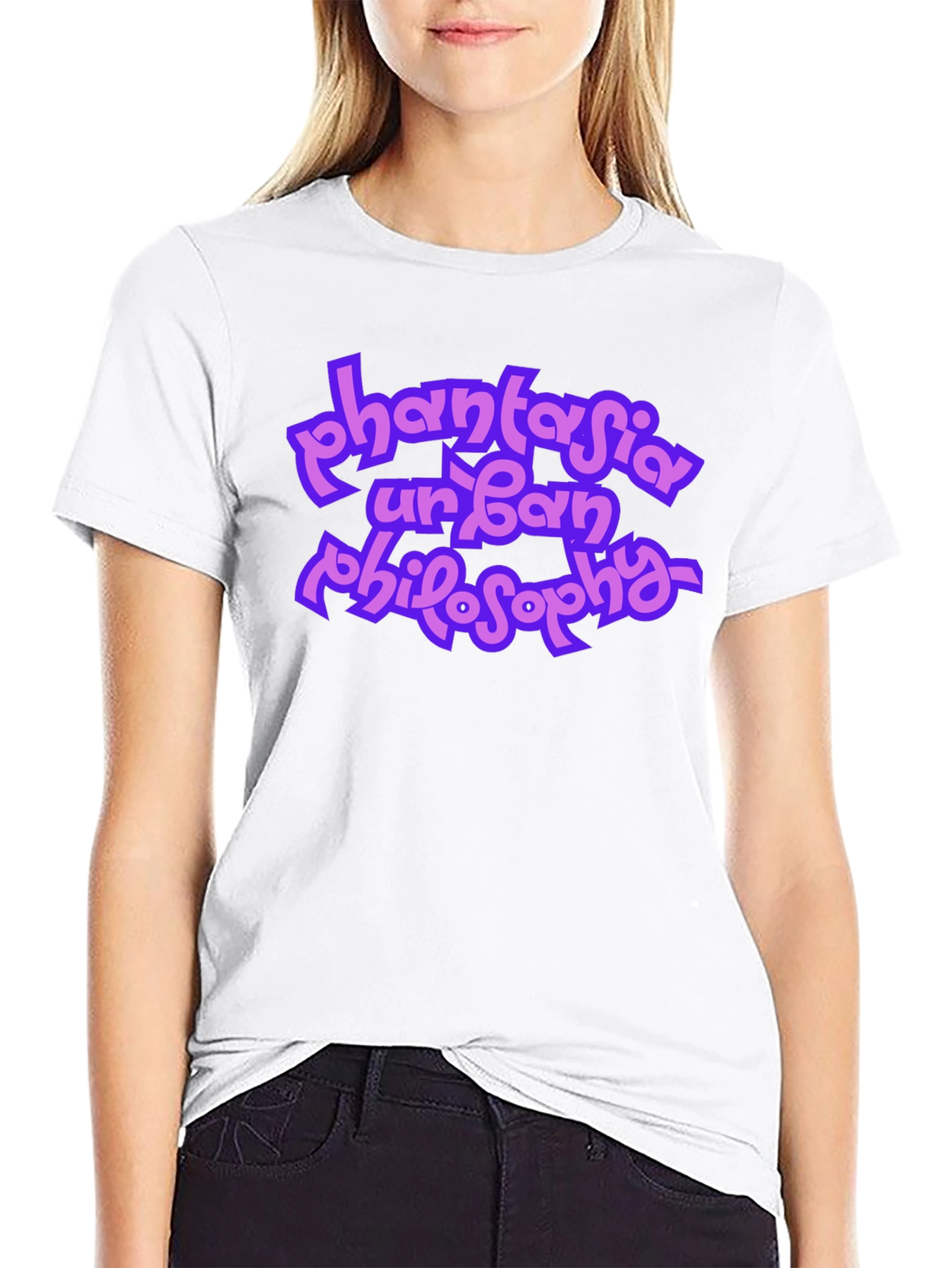 Phantasia Urban Philosophy Graphic Black Tee