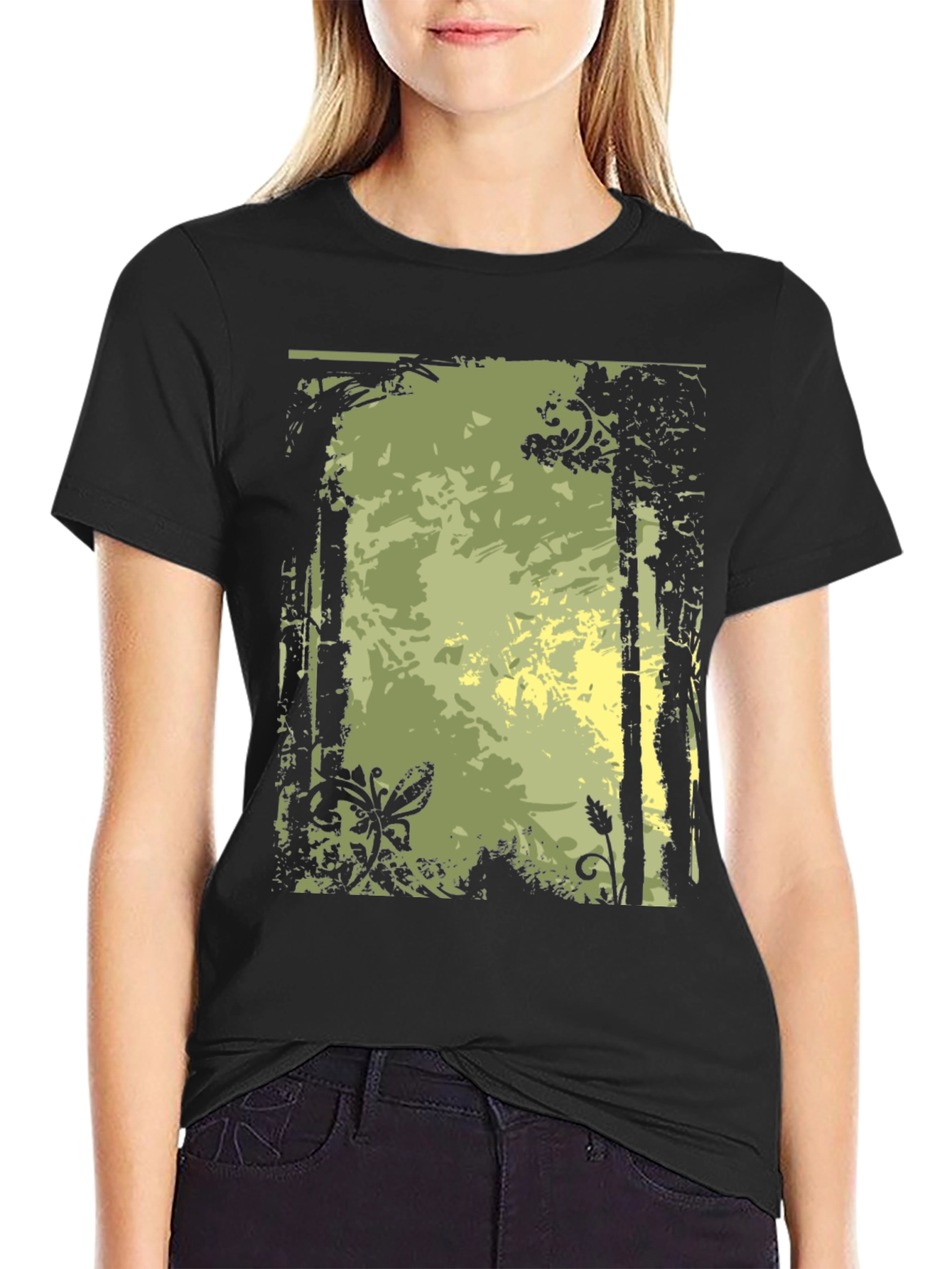 Nature-Inspired Graphic Print Tee