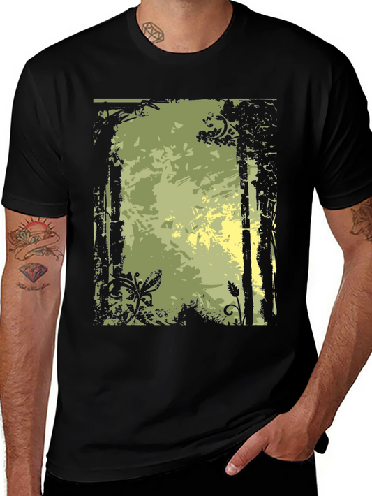 Nature-Inspired Graphic Print Tee
